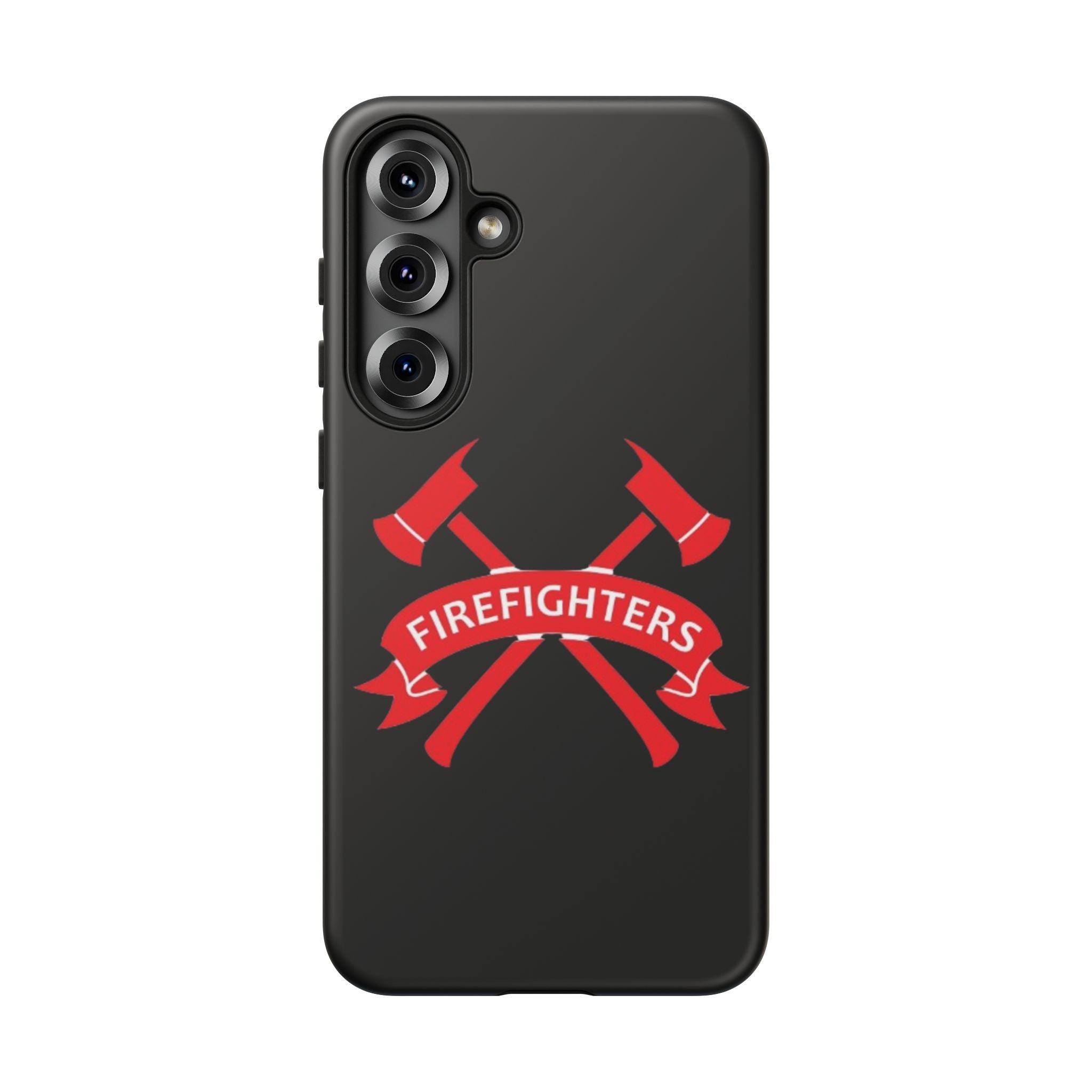 Firefighters Tough Phone Case — Red Crossed Axes Design