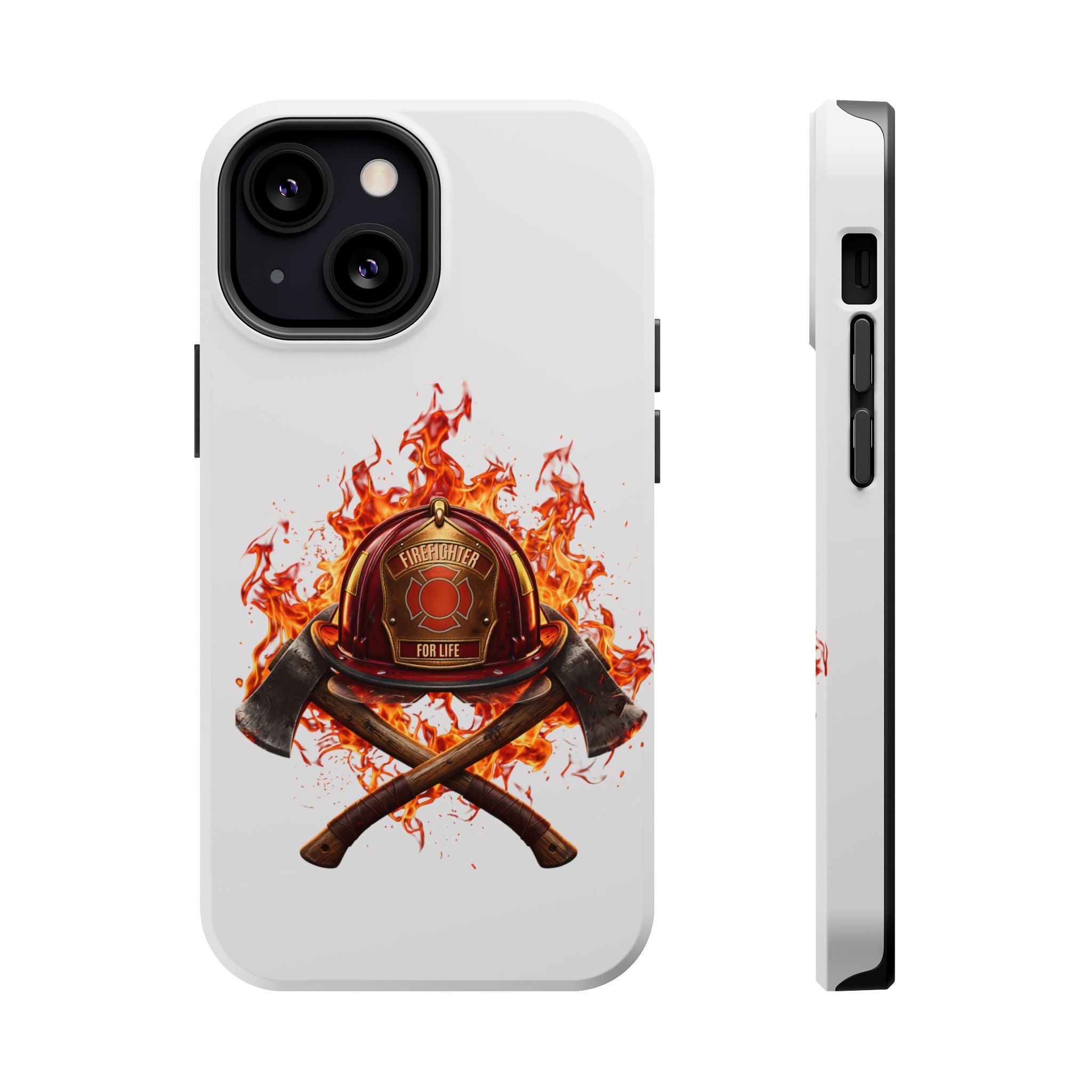 Firefighter Helmet Flames Phone Case — Station 117 Magnetic Impact-Resistant Case