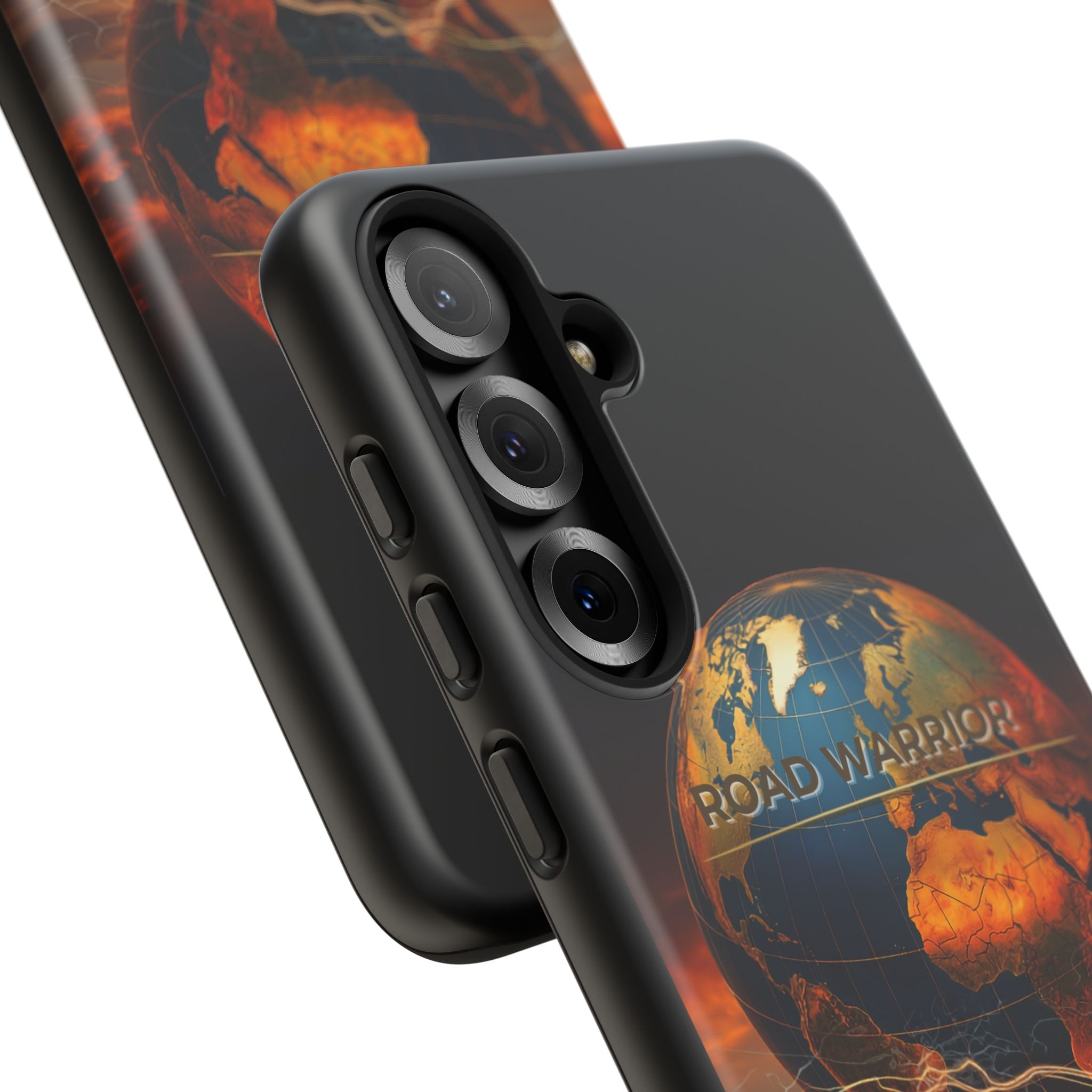 Truck Driver Phone Case — 'Global Road Warrior' Semi Truck Globe Tough Phone Cover