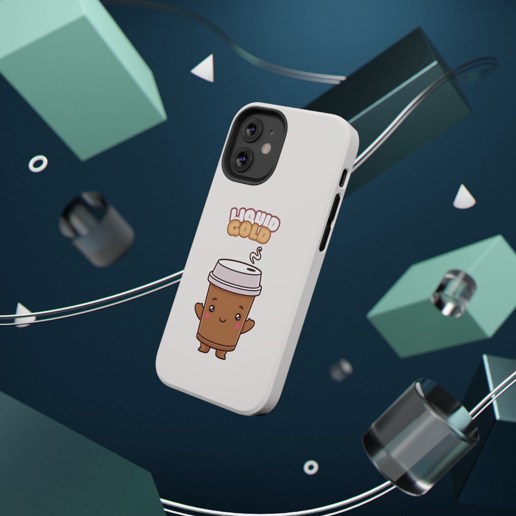 Coffee Cup Phone Case – “Liquid Gold” Cute Kawaii Espresso Impact-Resistant Case