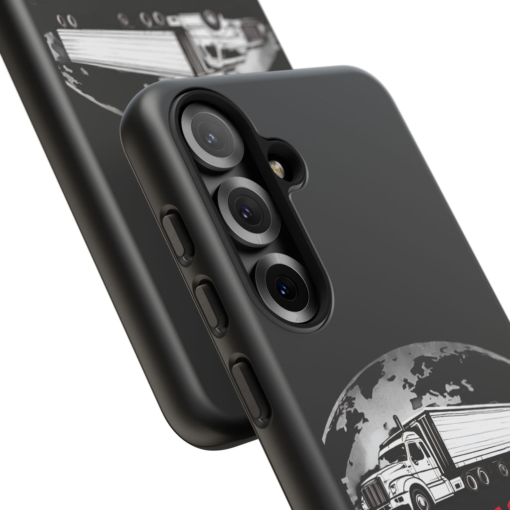 Truck Driver Phone Case - "My Daddy Keeps The World Rolling" Protective Cover