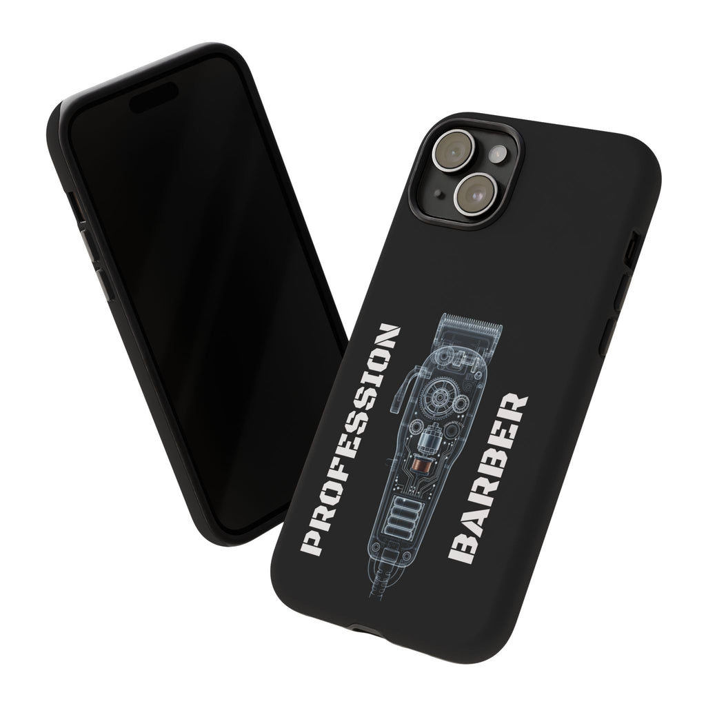 Barber Clip Cord X‑Ray Tough Phone Case – Professional Barber Gift