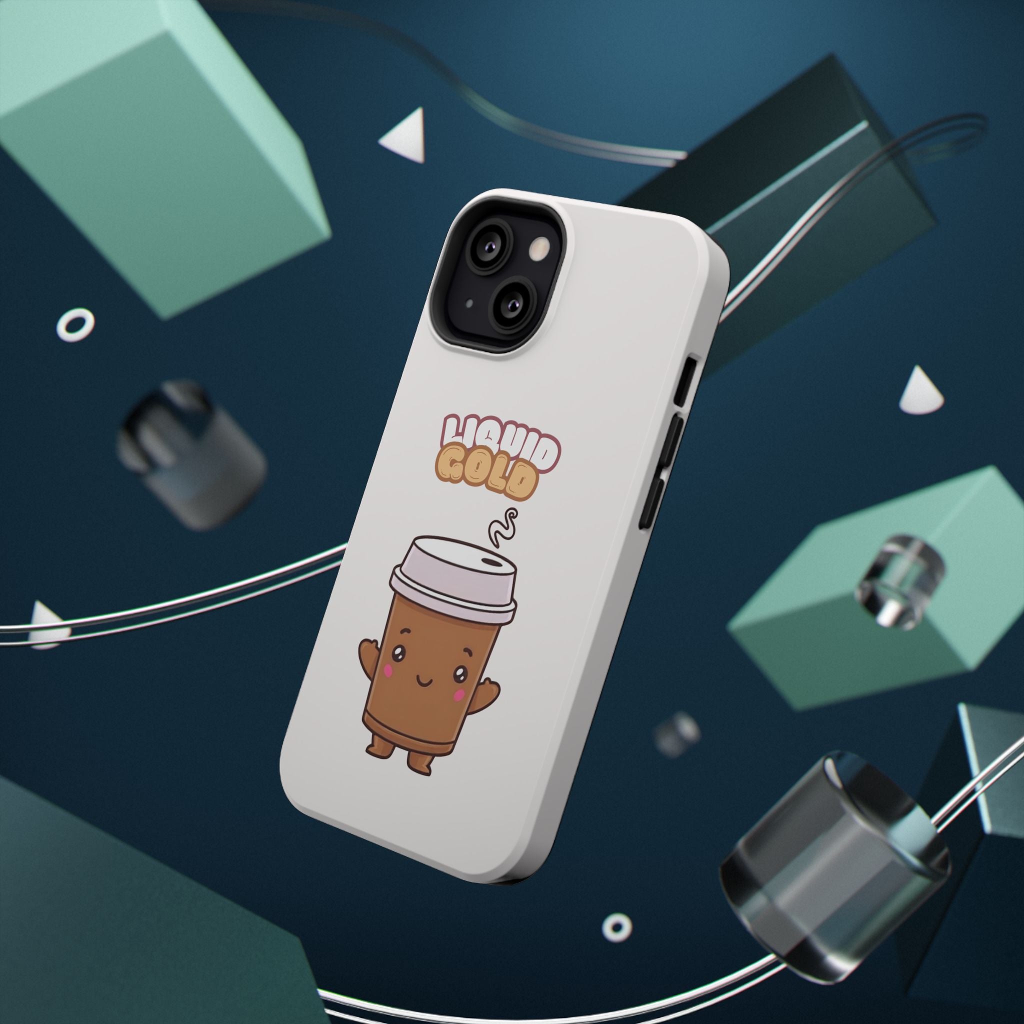 Coffee Cup Phone Case – “Liquid Gold” Cute Kawaii Espresso Impact-Resistant Case