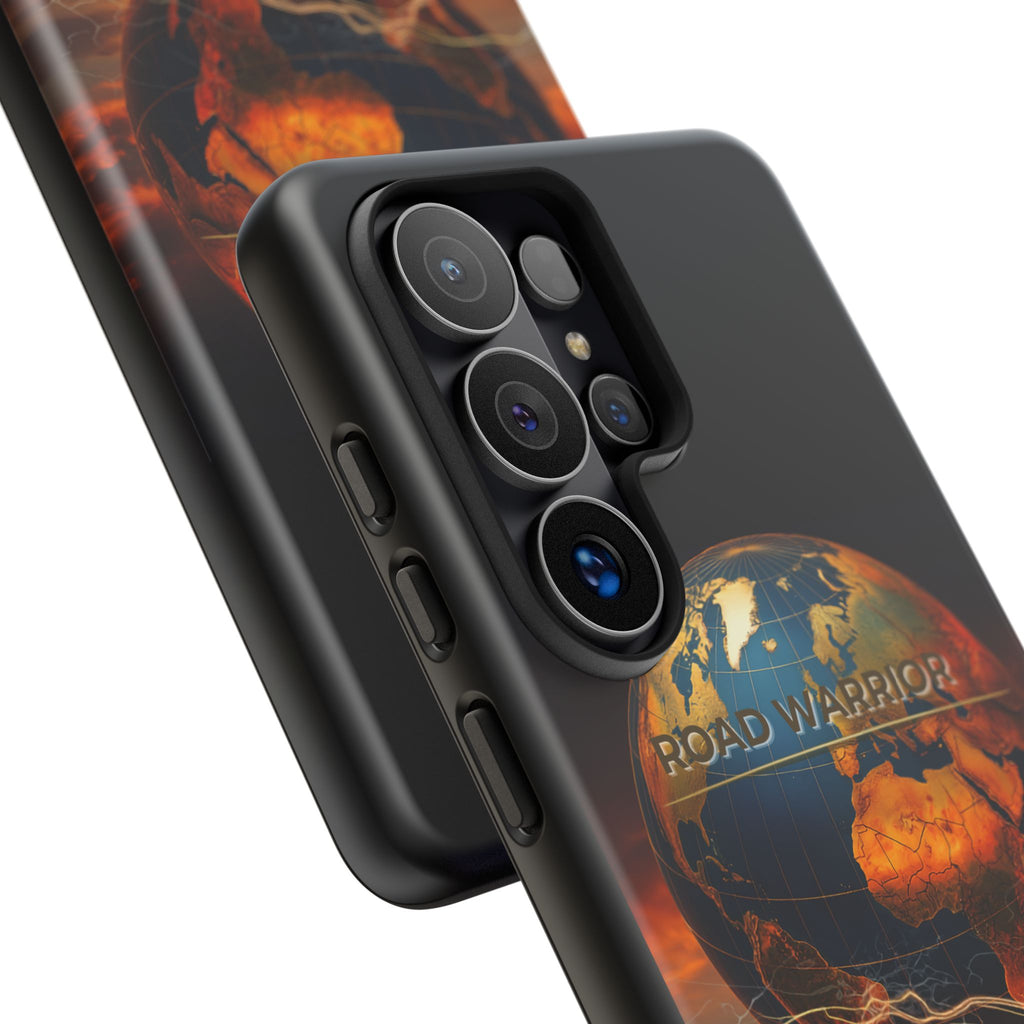 Truck Driver Phone Case — 'Global Road Warrior' Semi Truck Globe Tough Phone Cover