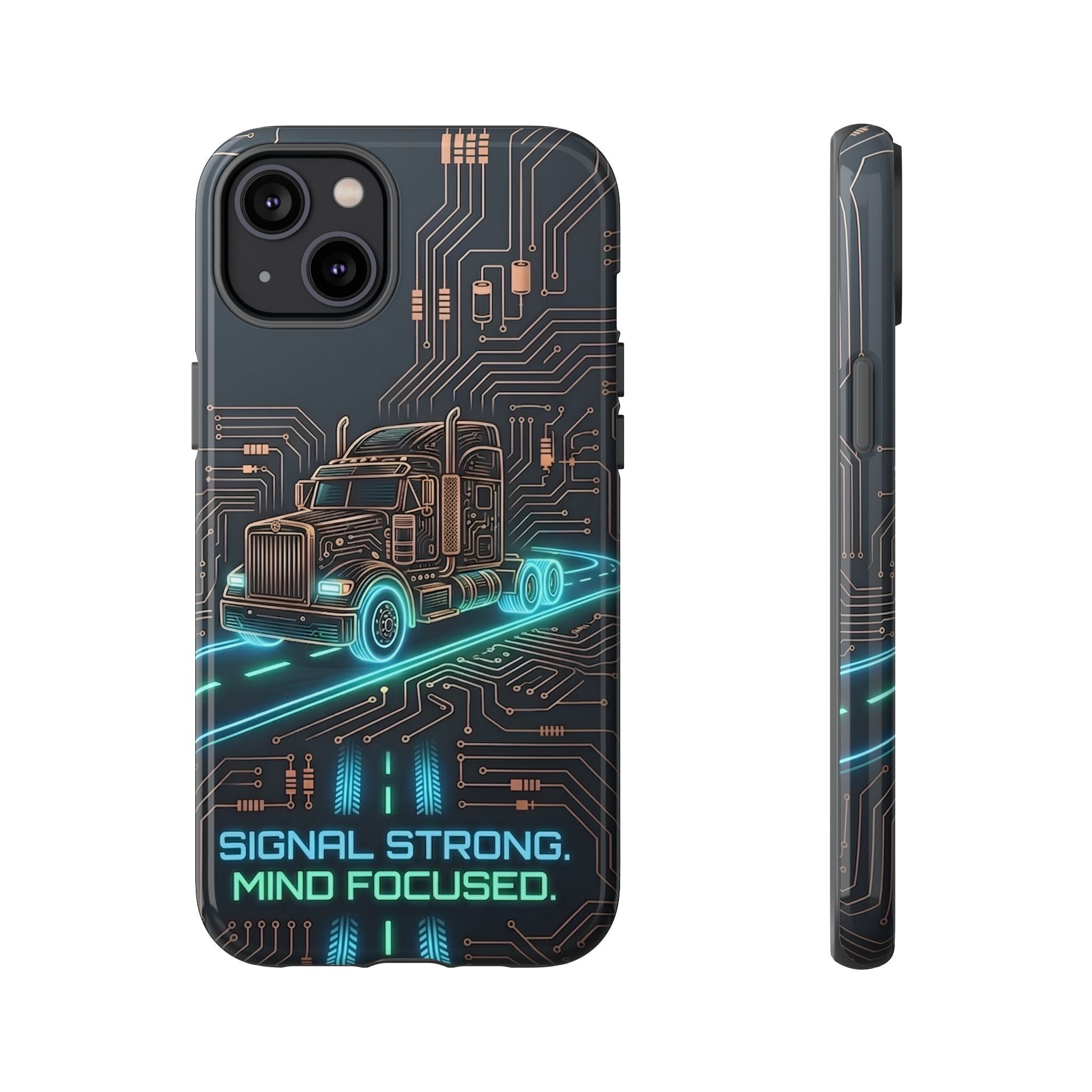 Truck Driver Gamer Phone Case — “Real Life. No Pause Button.”