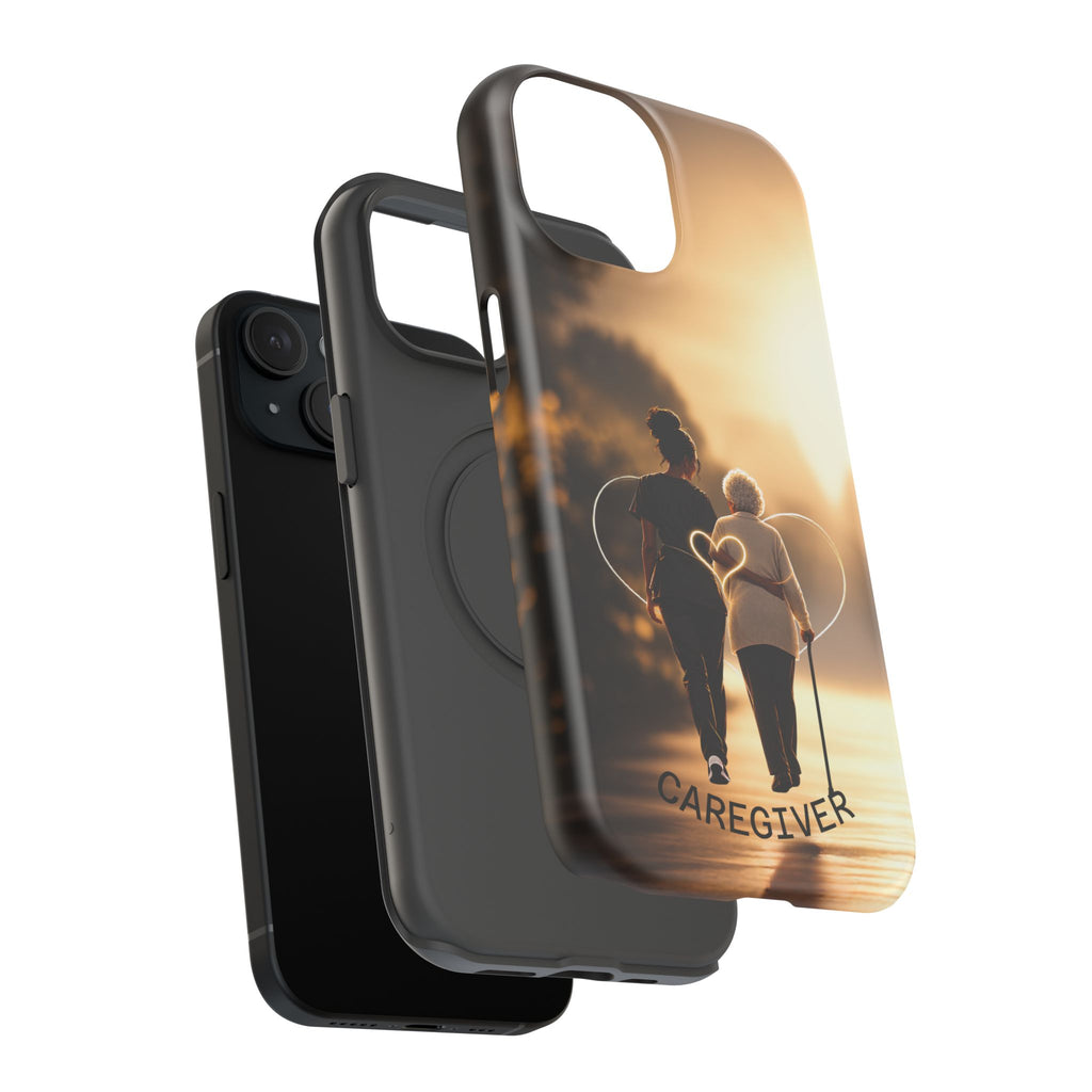 Caregiver Phone Case — Impact-Resistant Protective Case with Heart Design