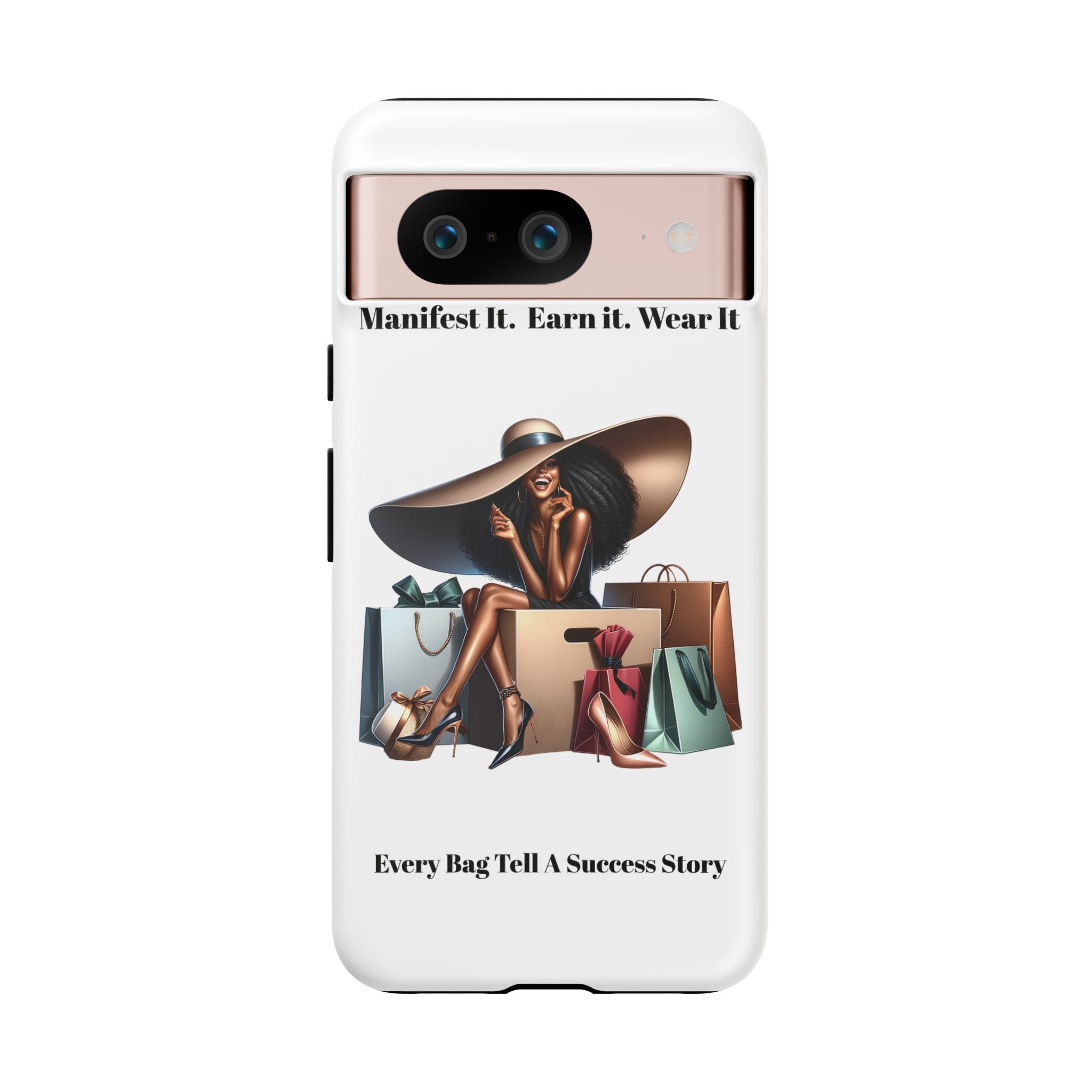 Phone Case - "Manifest It. Earn It. Wear It." Chic Shopper Design