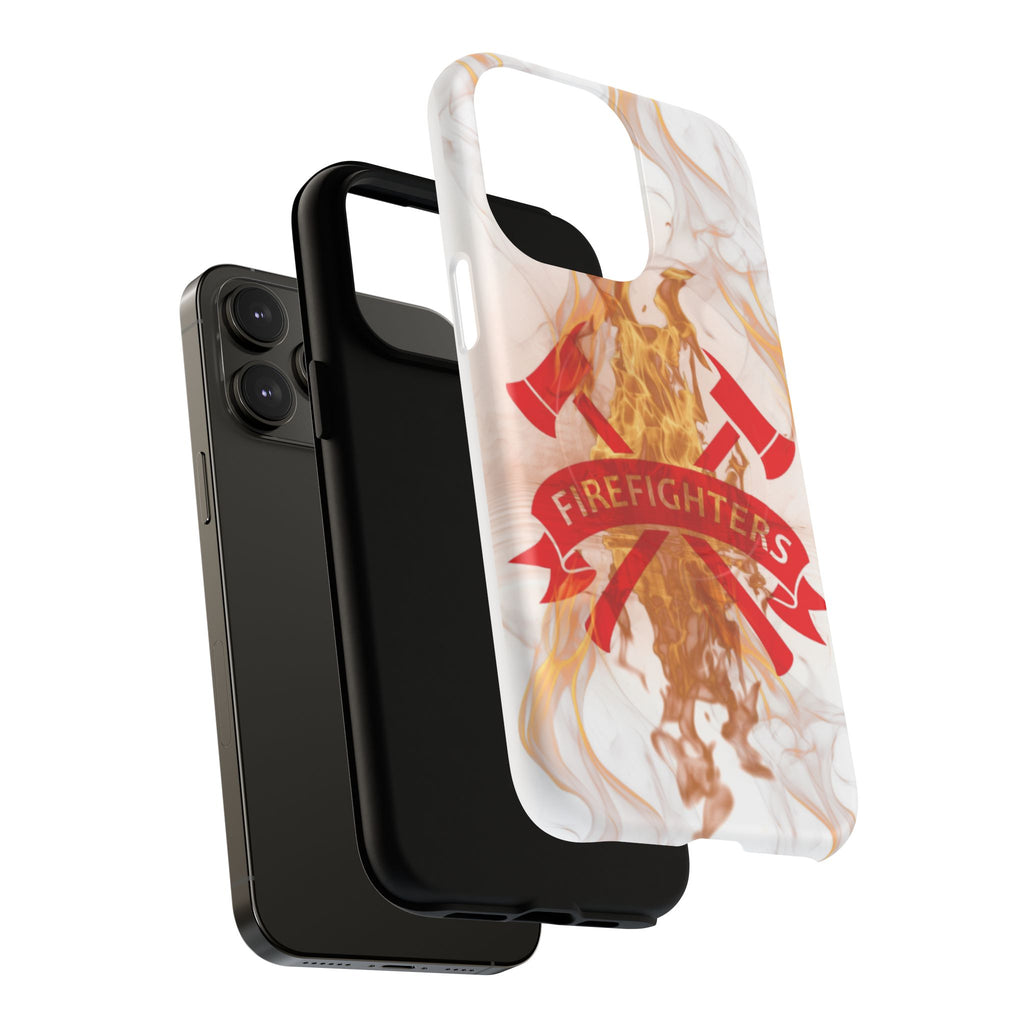 Firefighter Emblem Tough Magnetic Phone Case — Flame Design