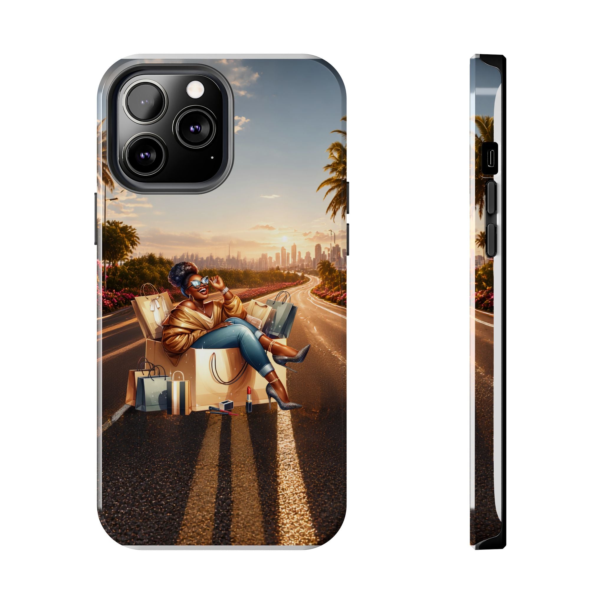 Sunset Roadtrip Tough Phone Case — Relaxed Traveler Design