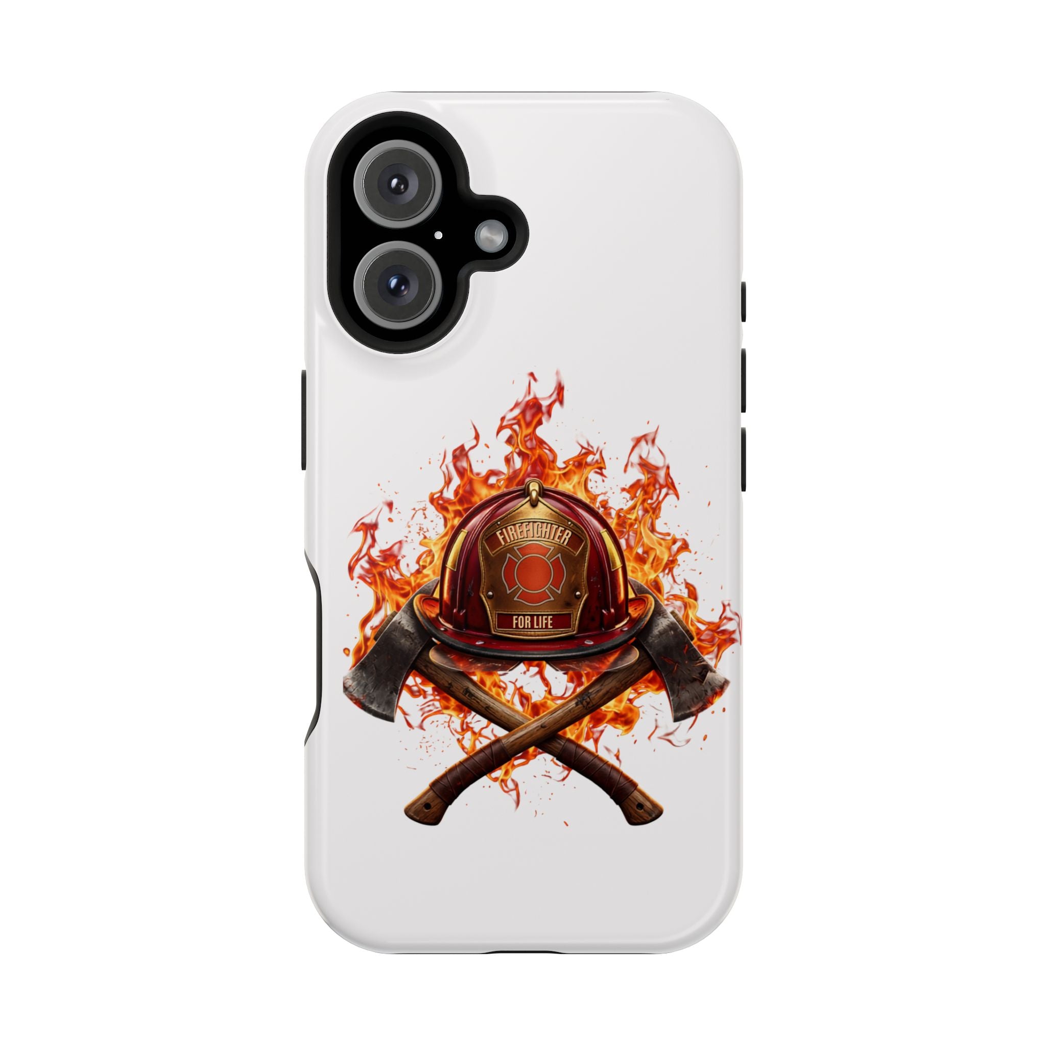 Firefighter Helmet Flames Phone Case — Station 117 Magnetic Impact-Resistant Case