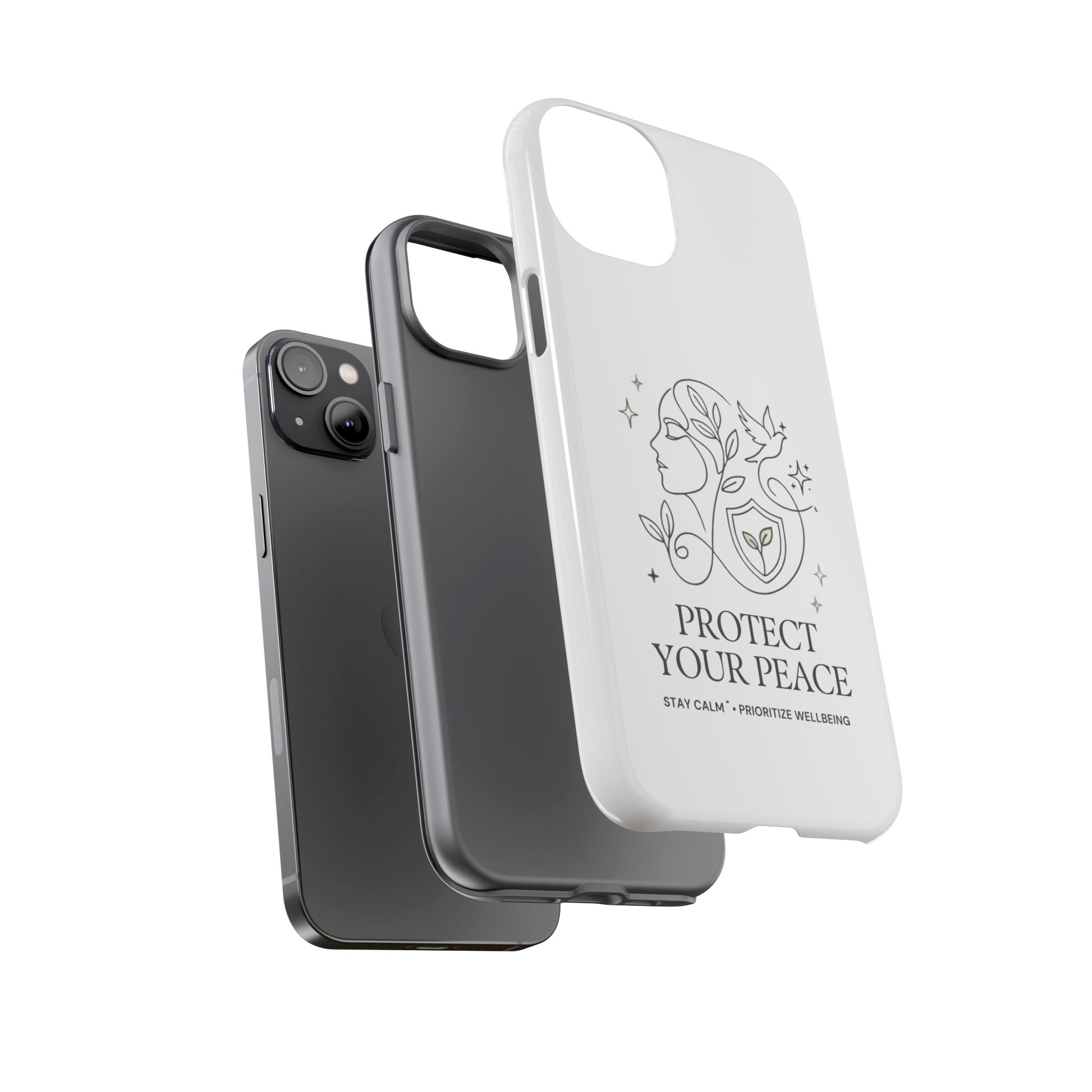 Protect Your Peace Phone Case – Minimalist Wellness iPhone Cover