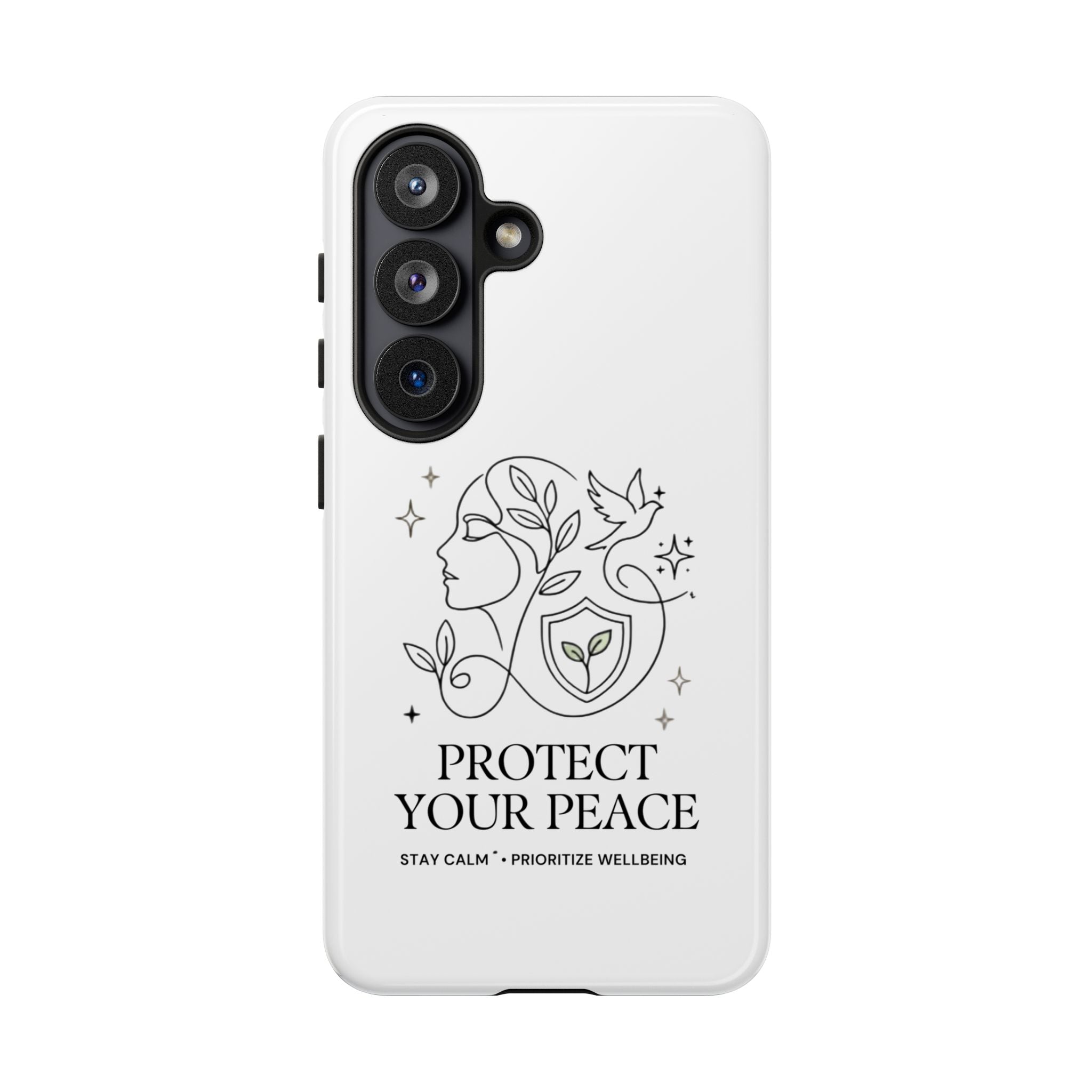 Protect Your Peace Phone Case – Minimalist Wellness iPhone Cover