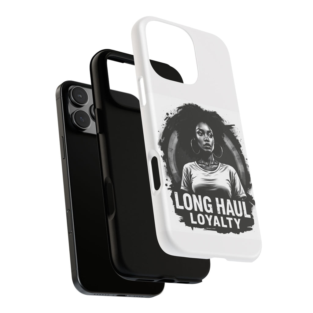 Phone Case — "Long Haul Loyalty" Black & White Portrait Protective Case