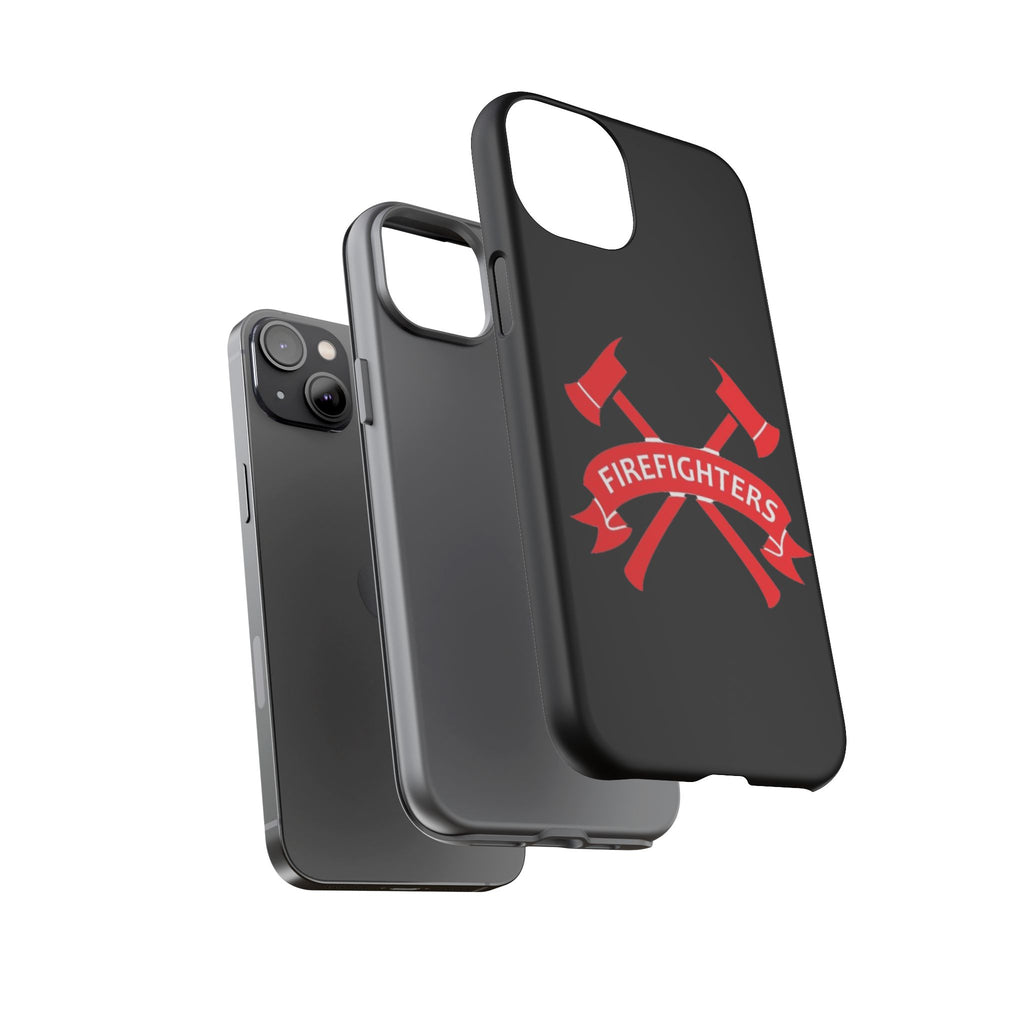 Firefighters Tough Phone Case — Red Crossed Axes Design