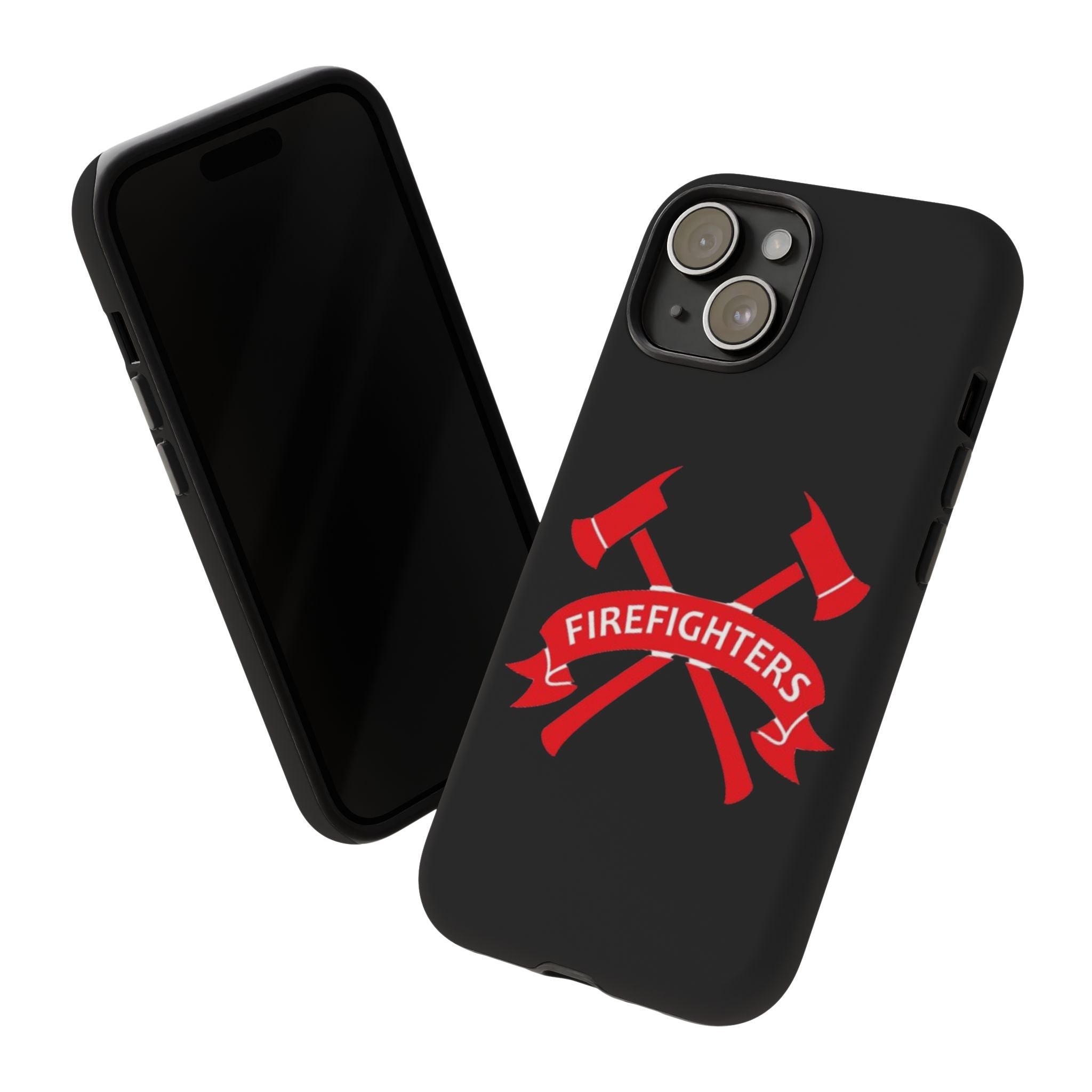 Firefighters Tough Phone Case — Red Crossed Axes Design