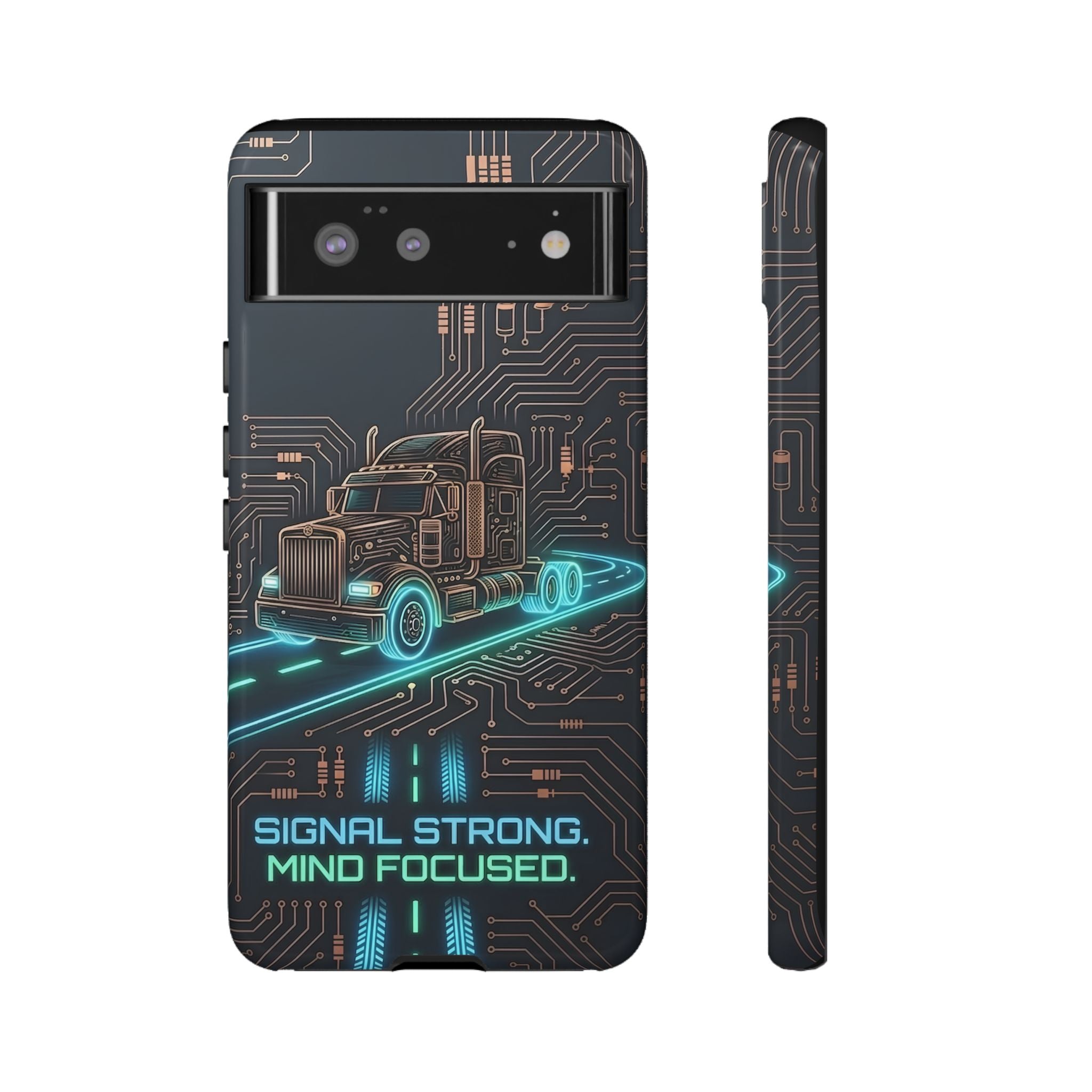 Truck Driver Gamer Phone Case — “Real Life. No Pause Button.”