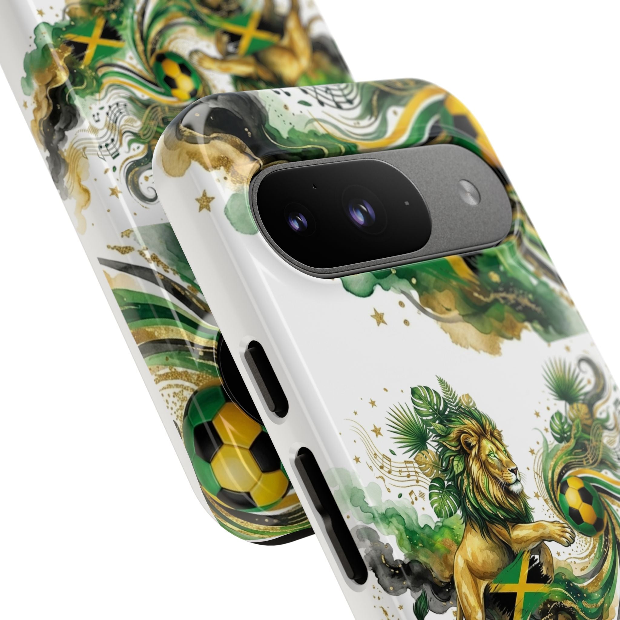 Jamaica Lion Phone Case — Jamaican Flag Rasta Protective Tough Case