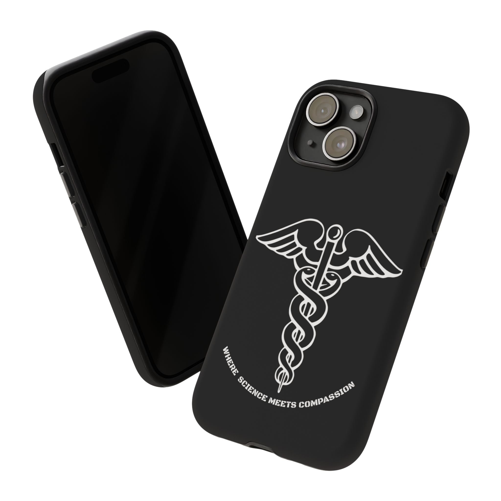 Medical Caduceus Phone Case — "Where Science Meets Compassion" Protective iPhone Cover