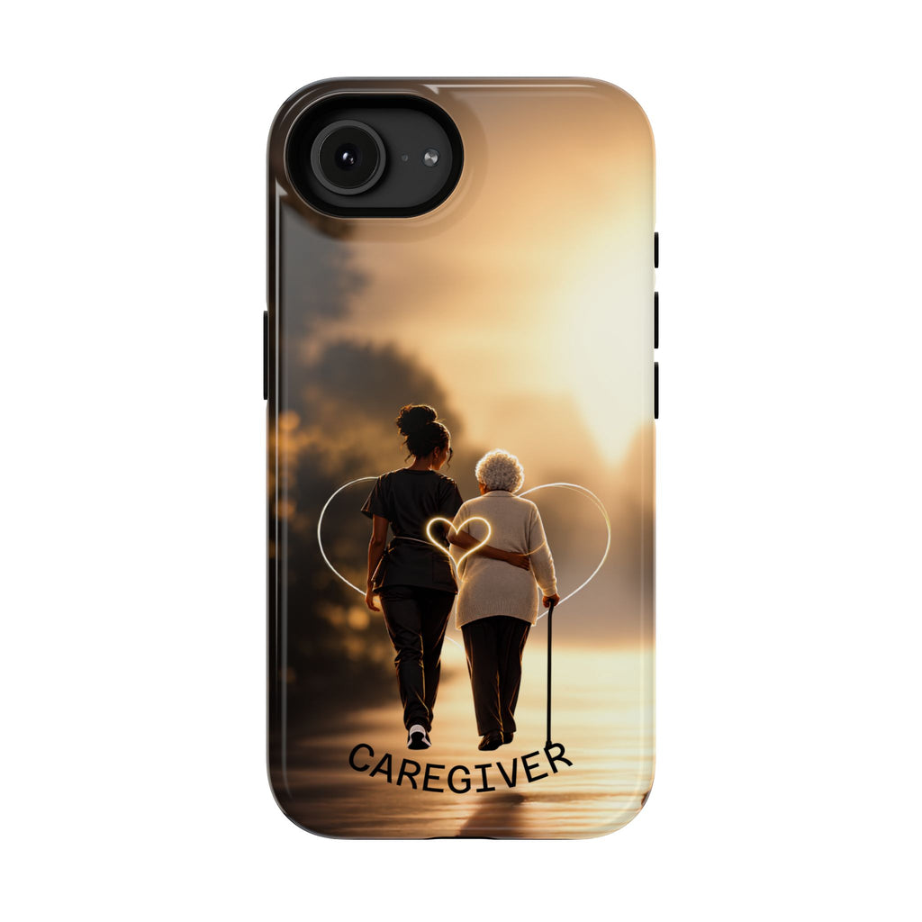 Caregiver Phone Case — Impact-Resistant Protective Case with Heart Design