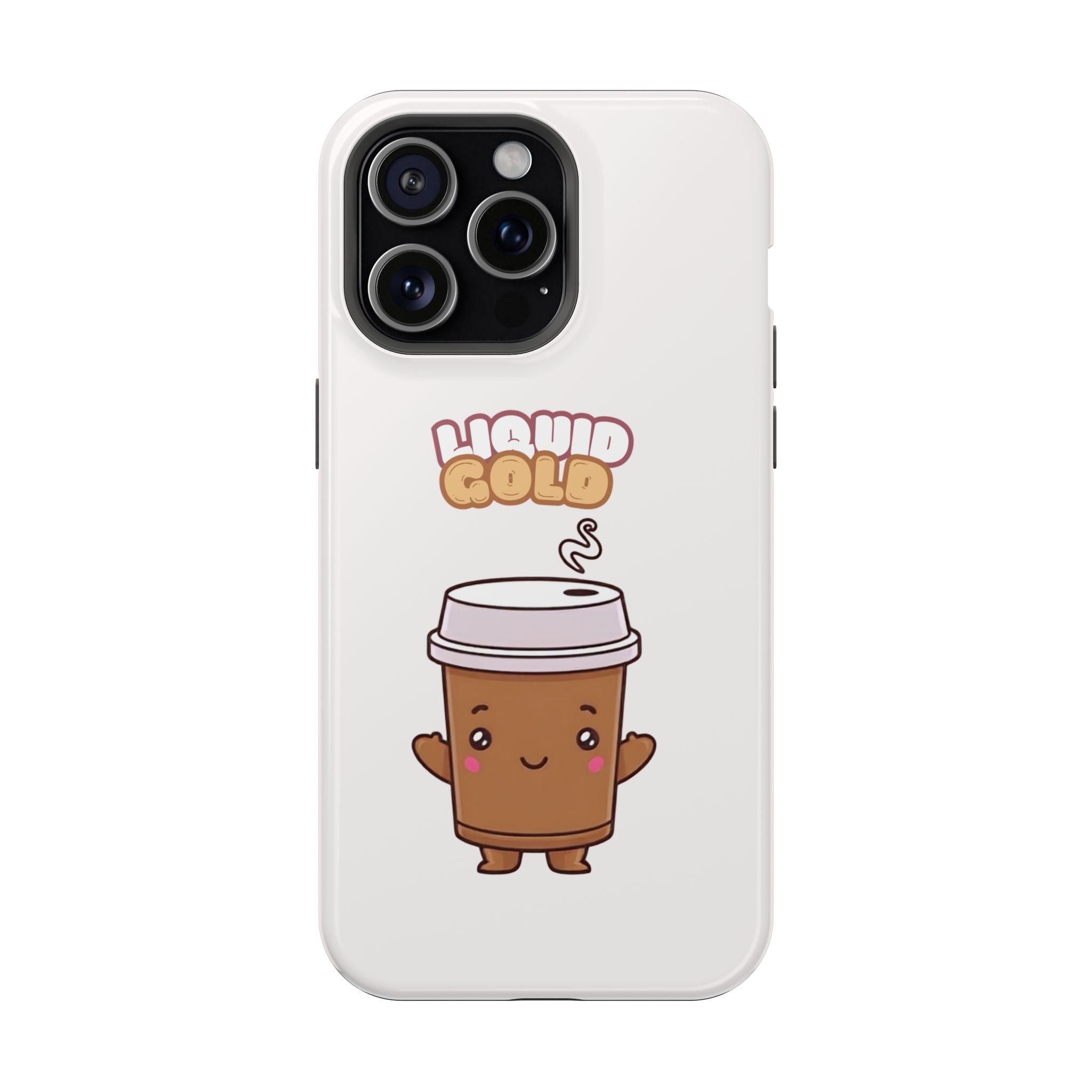 Coffee Cup Phone Case – “Liquid Gold” Cute Kawaii Espresso Impact-Resistant Case