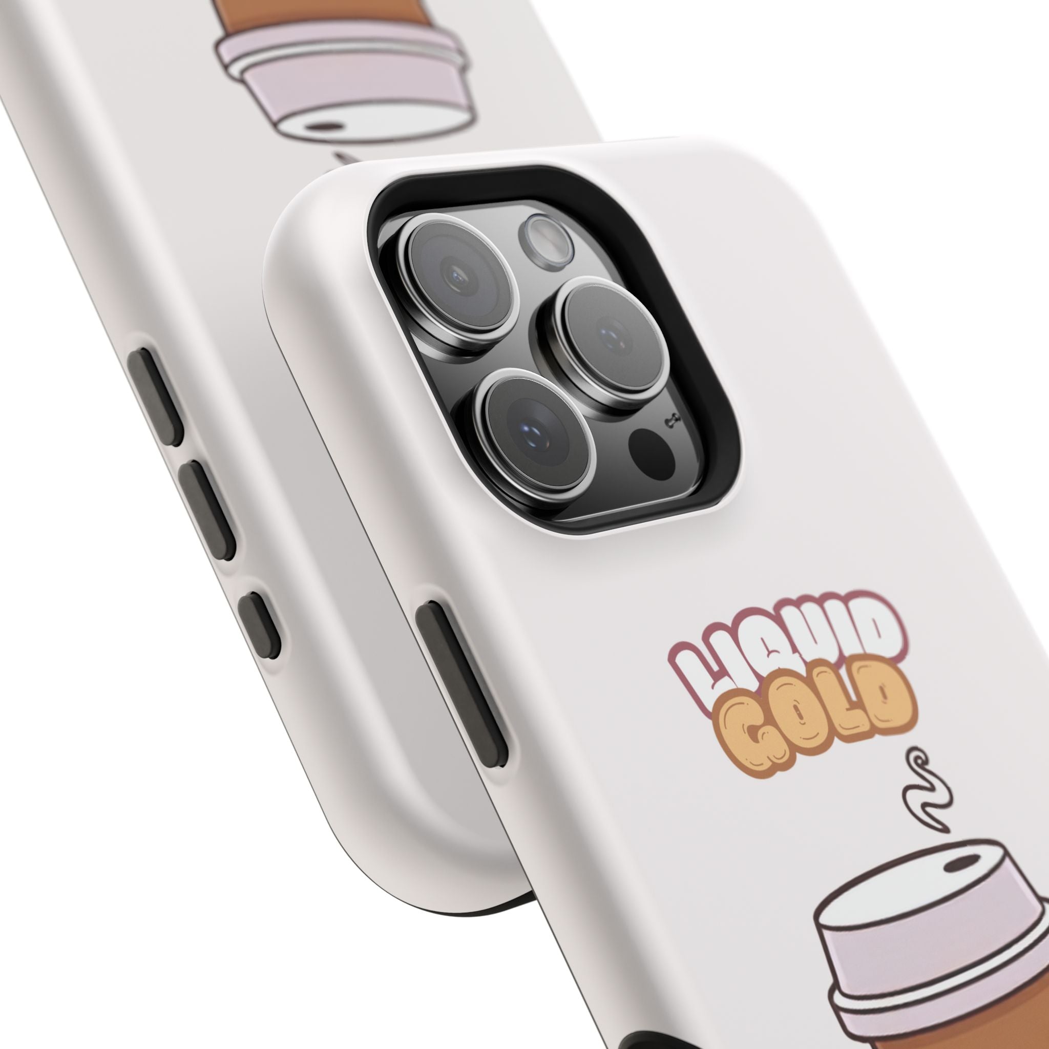 Coffee Cup Phone Case – “Liquid Gold” Cute Kawaii Espresso Impact-Resistant Case