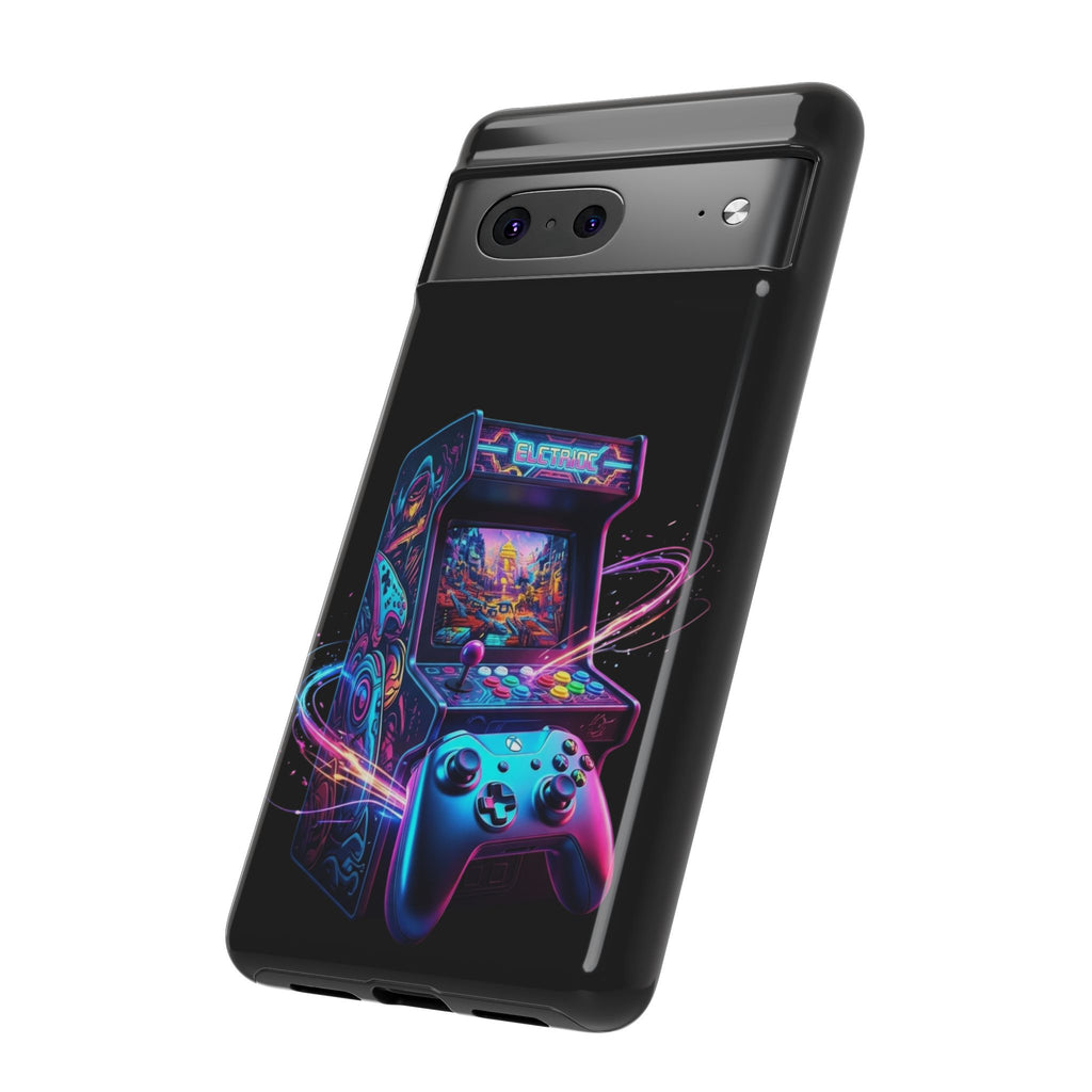 Retro Arcade Phone Case — Neon Gaming Controller Design