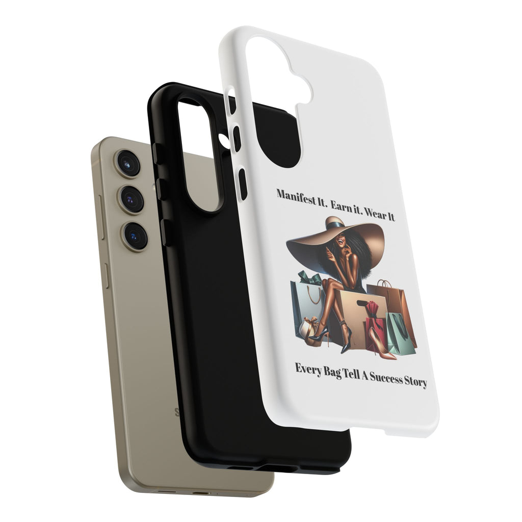 Phone Case - "Manifest It. Earn It. Wear It." Chic Shopper Design