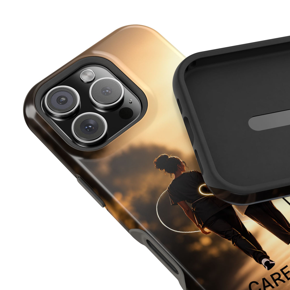 Caregiver Phone Case — Impact-Resistant Protective Case with Heart Design