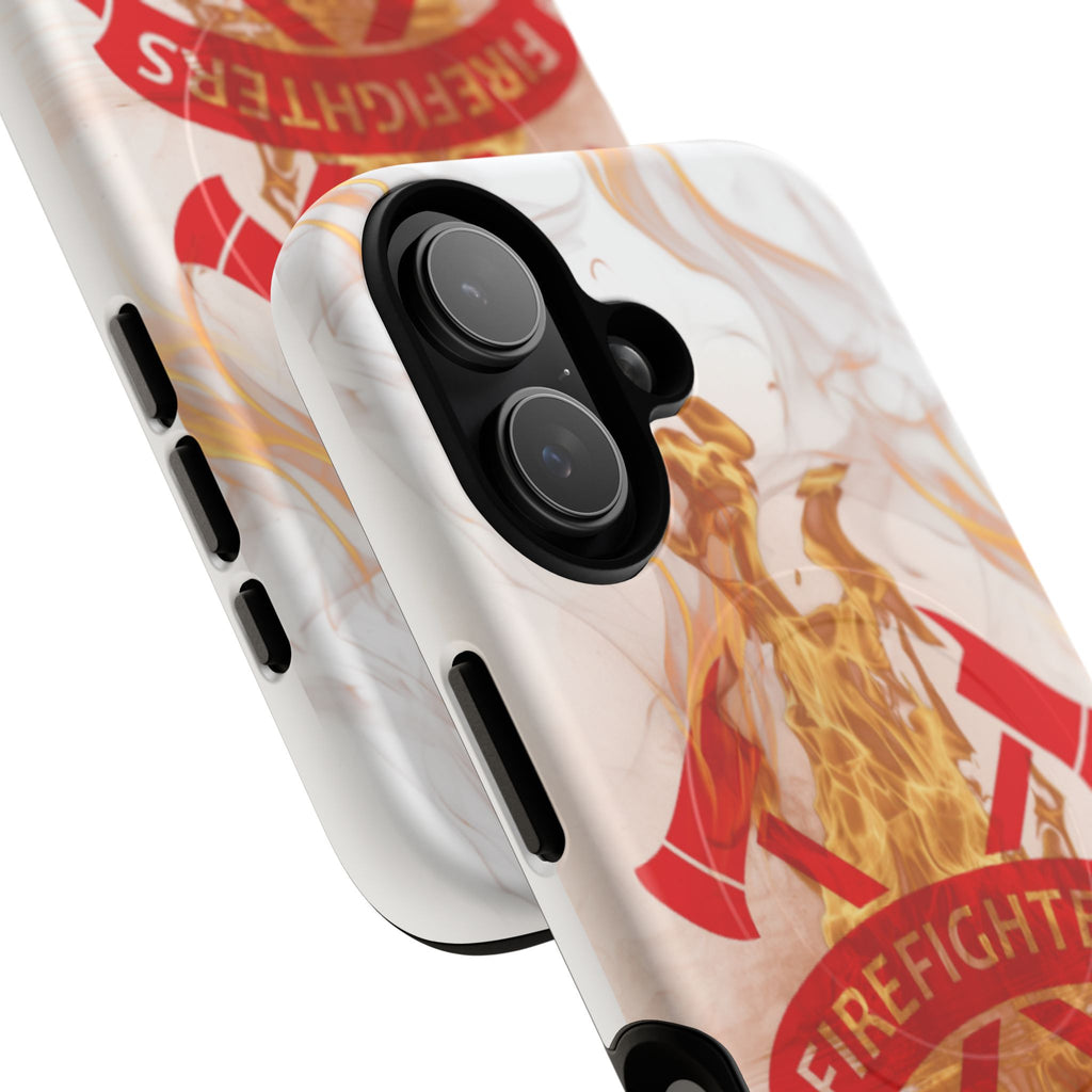 Firefighter Emblem Tough Magnetic Phone Case — Flame Design