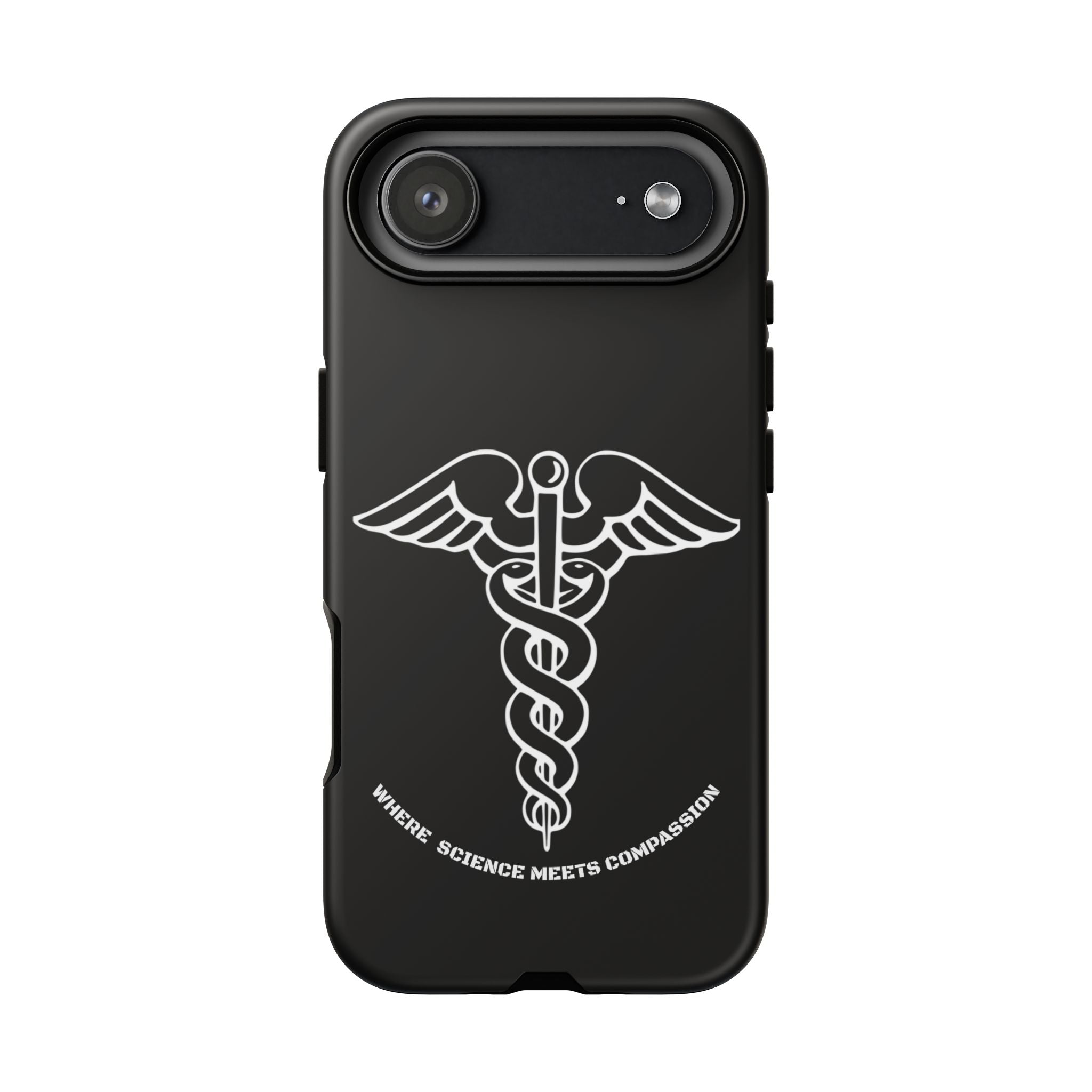 Medical Caduceus Phone Case — "Where Science Meets Compassion" Protective iPhone Cover