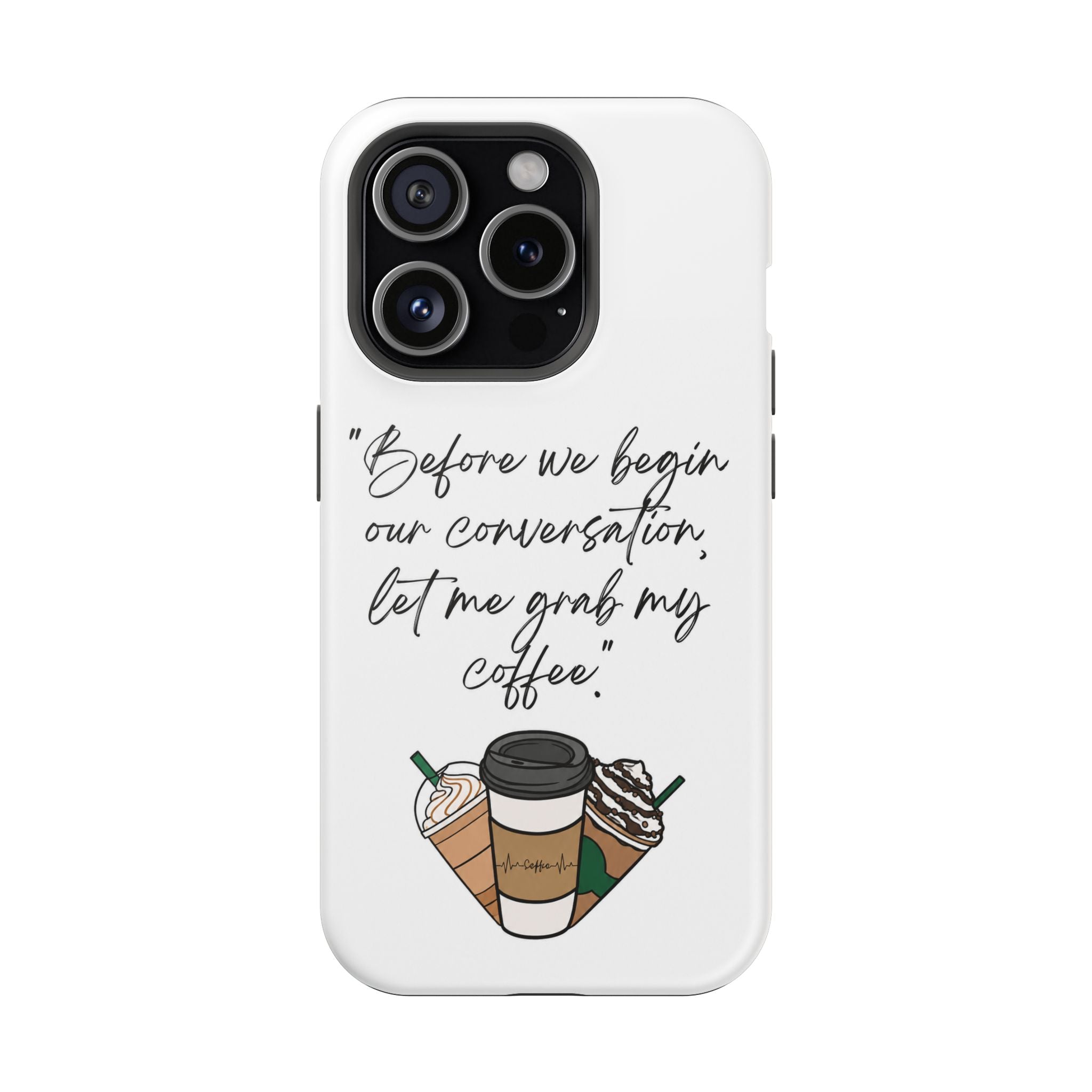 Coffee Quote Magnetic Impact-Resistant Phone Case