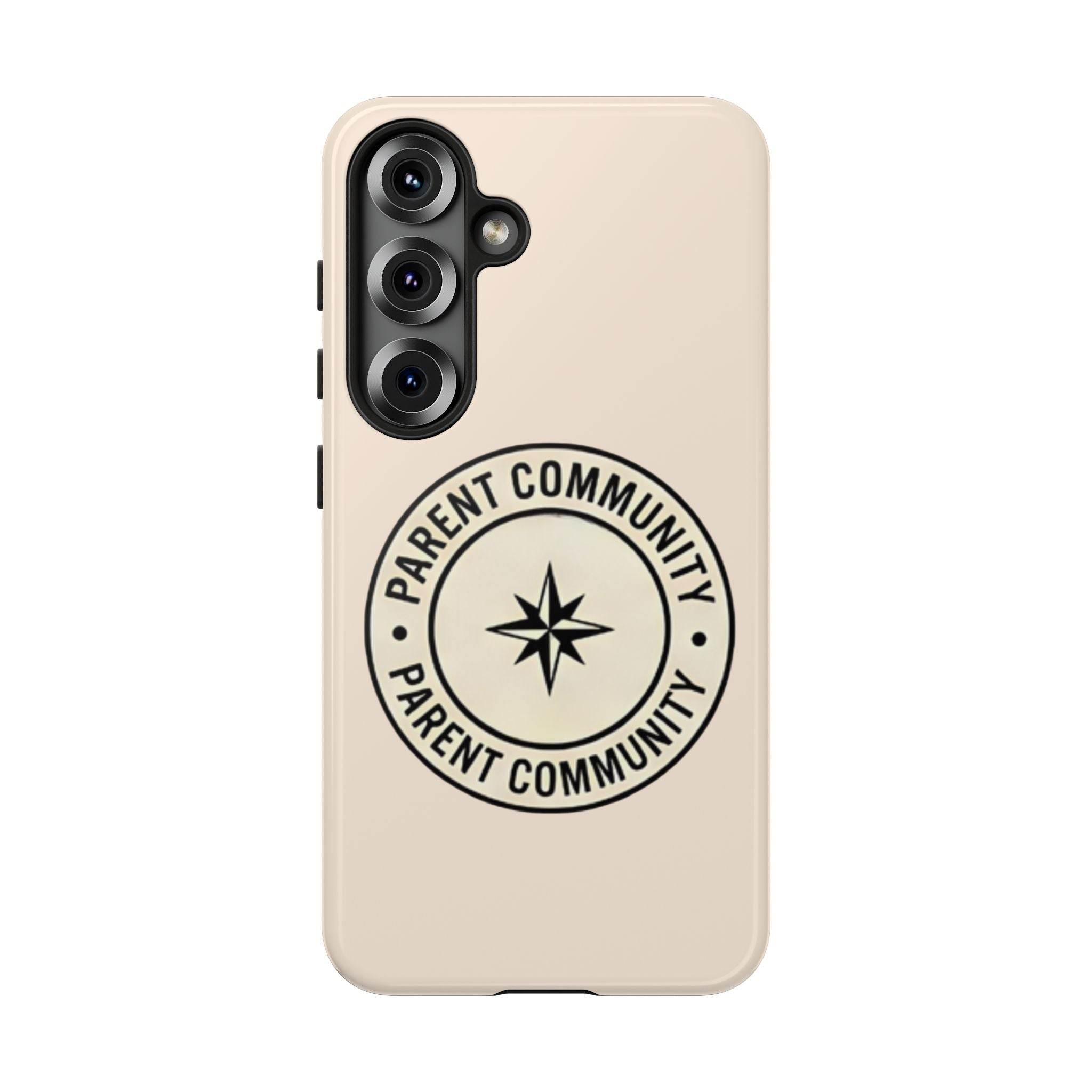 Parent Community Tough Phone Case — Durable Compass Logo Protective Cover