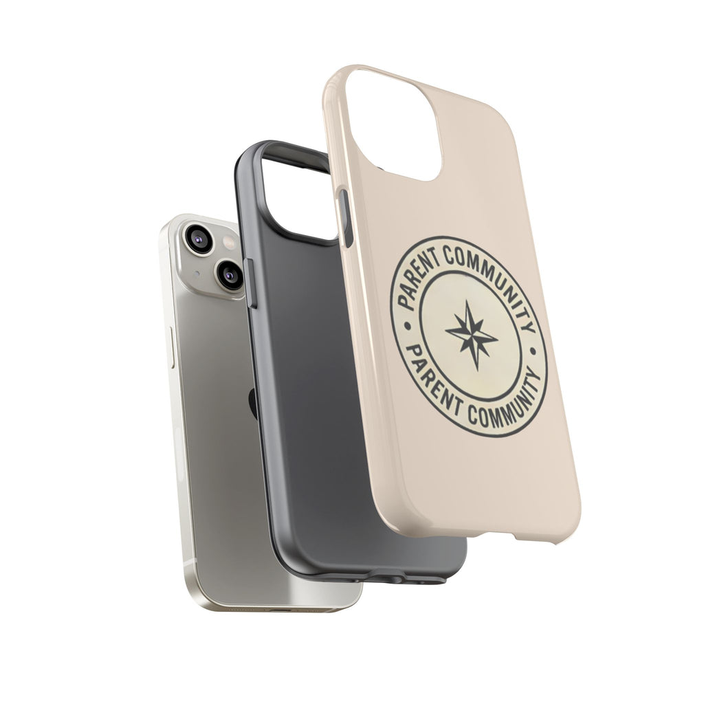 Parent Community Tough Phone Case — Durable Compass Logo Protective Cover