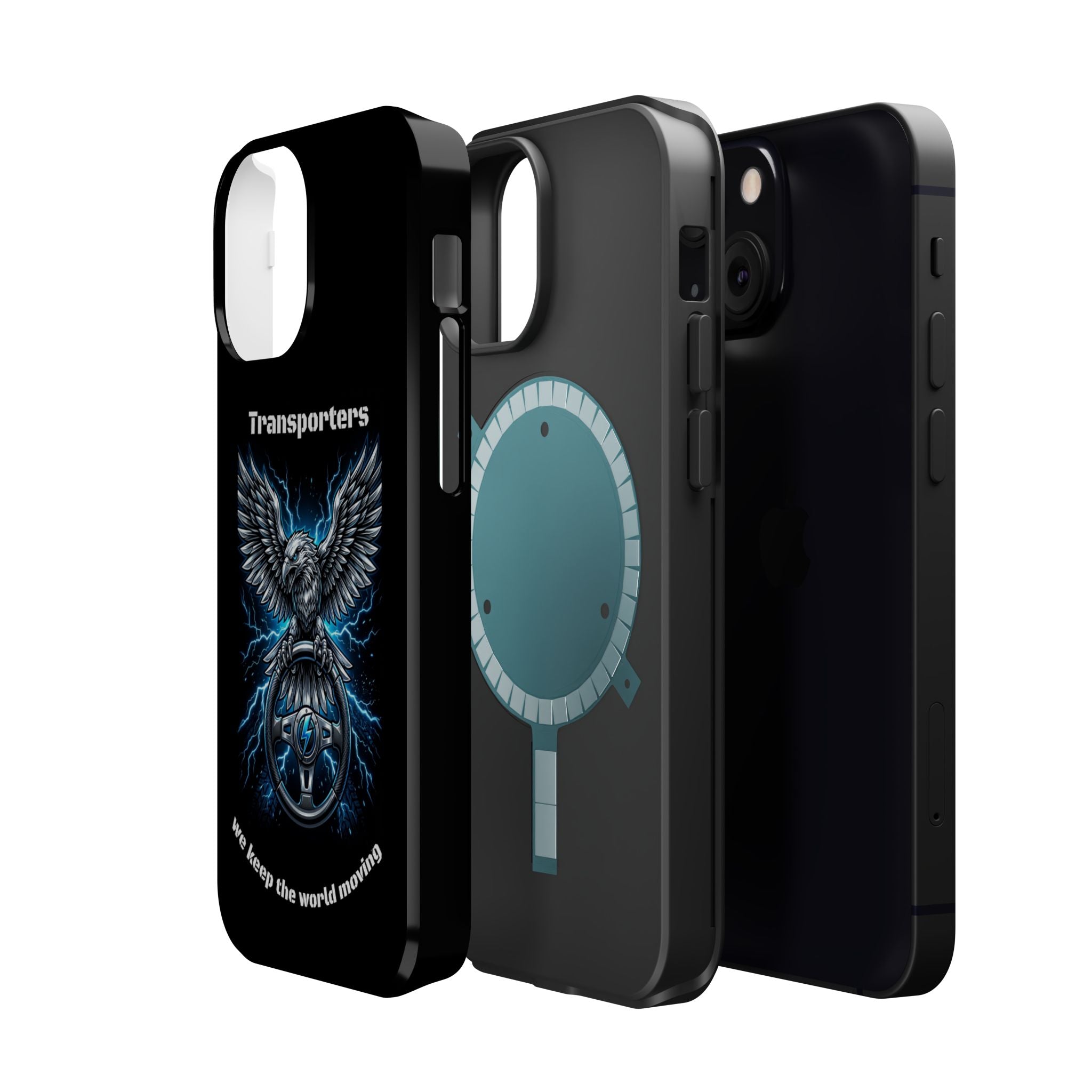 Electric Raven Magnetic Phone Case — Impact‑Resistant Protective Cover