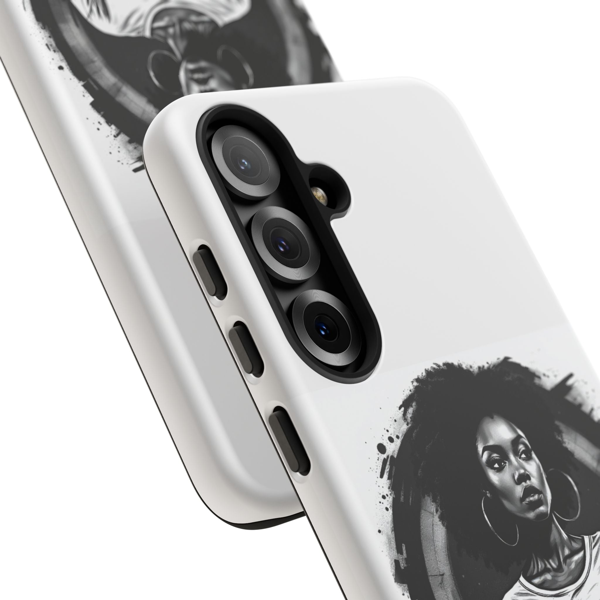 Phone Case — "Long Haul Loyalty" Black & White Portrait Protective Case