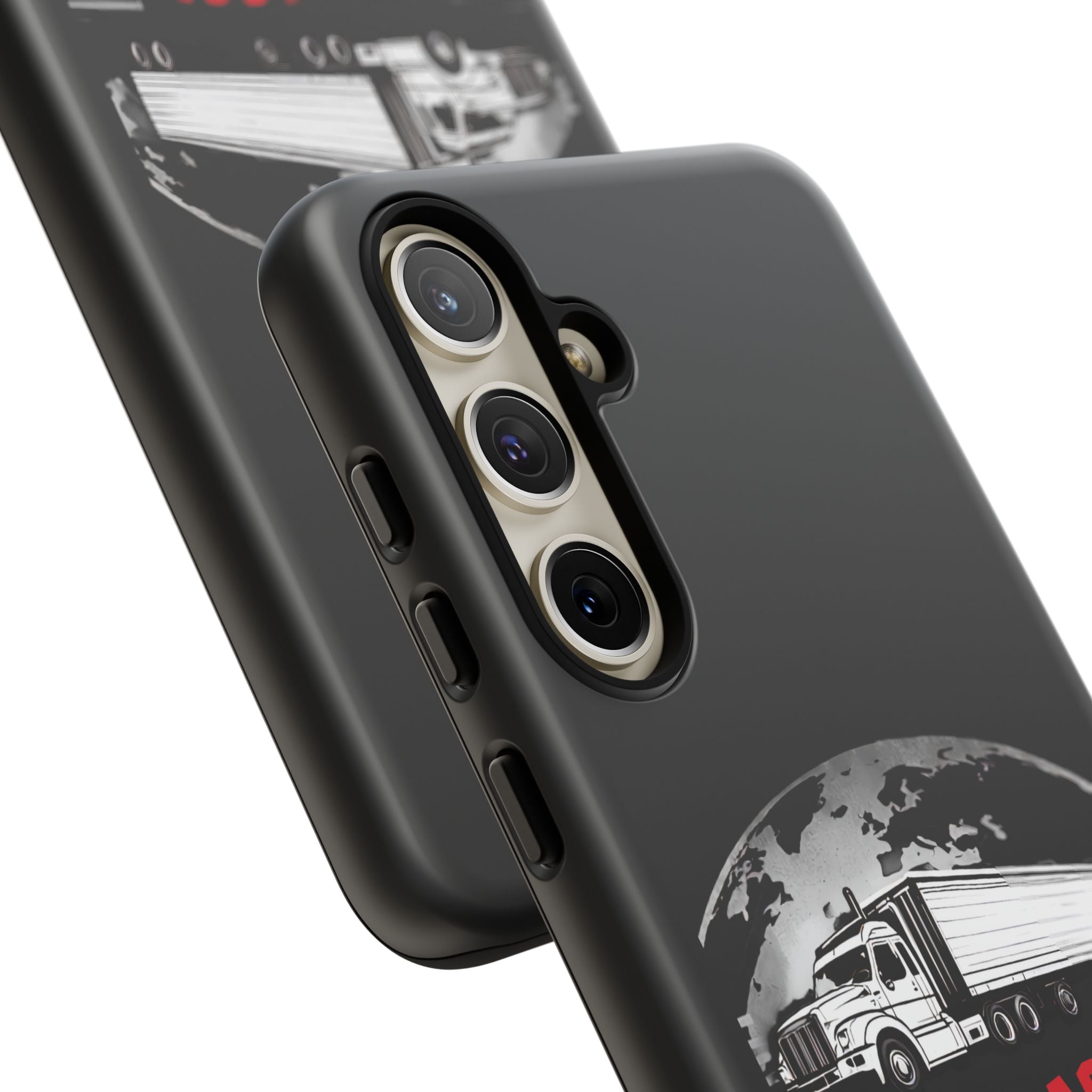Truck Driver Phone Case - "My Daddy Keeps The World Rolling" Protective Cover