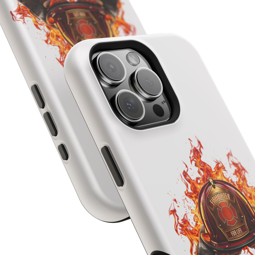 Firefighter Helmet Flames Phone Case — Station 117 Magnetic Impact-Resistant Case