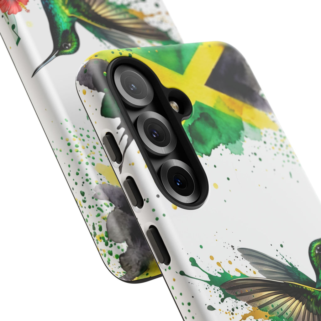 Hummingbird Jamaica Tough Phone Case – Tropical Floral Protective Cover