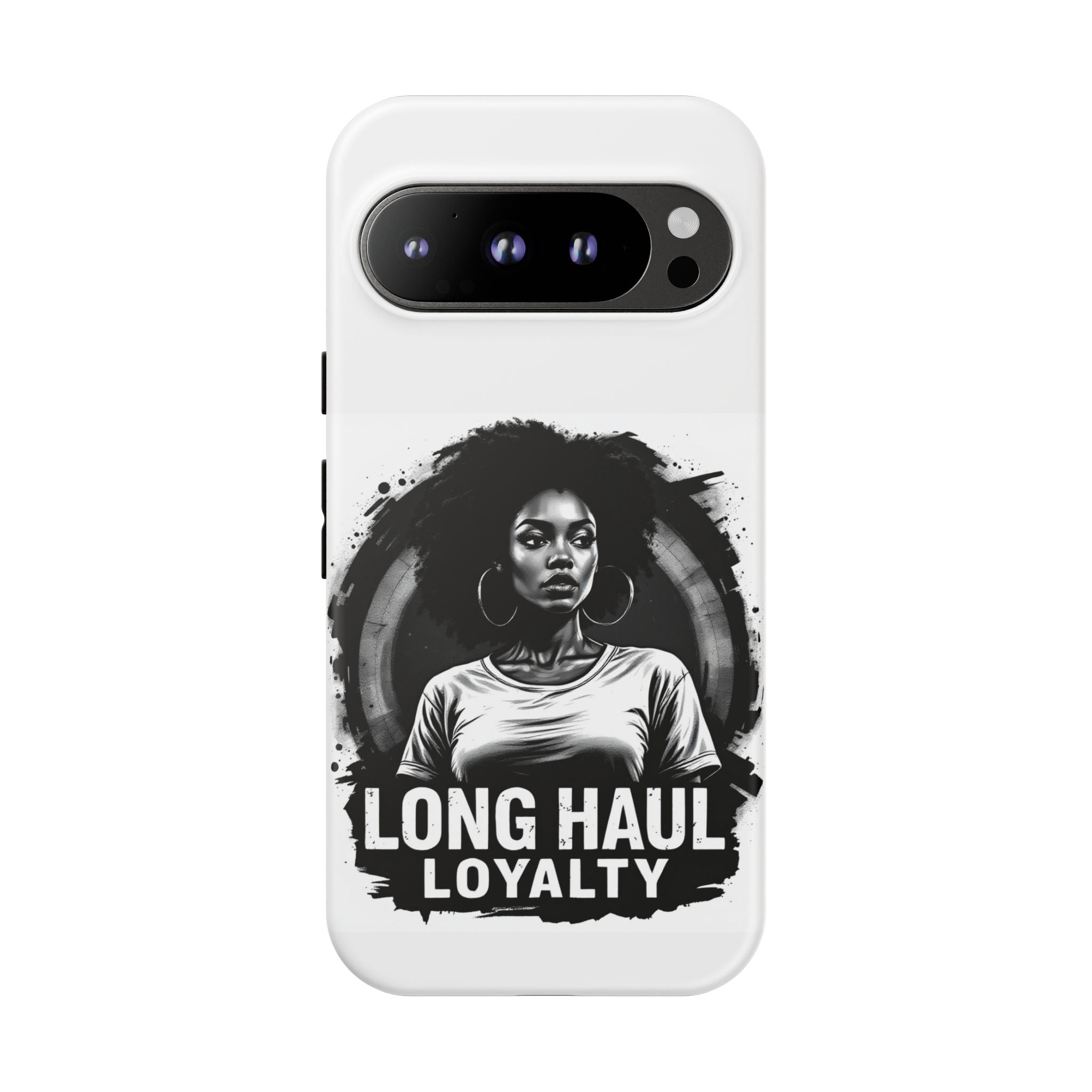 Phone Case — "Long Haul Loyalty" Black & White Portrait Protective Case