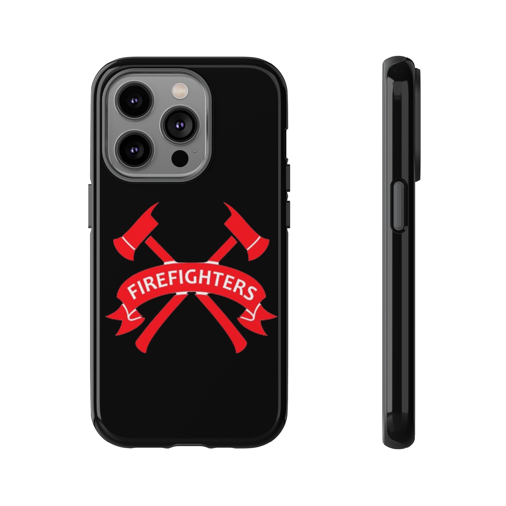 Firefighters Tough Phone Case — Red Crossed Axes Design