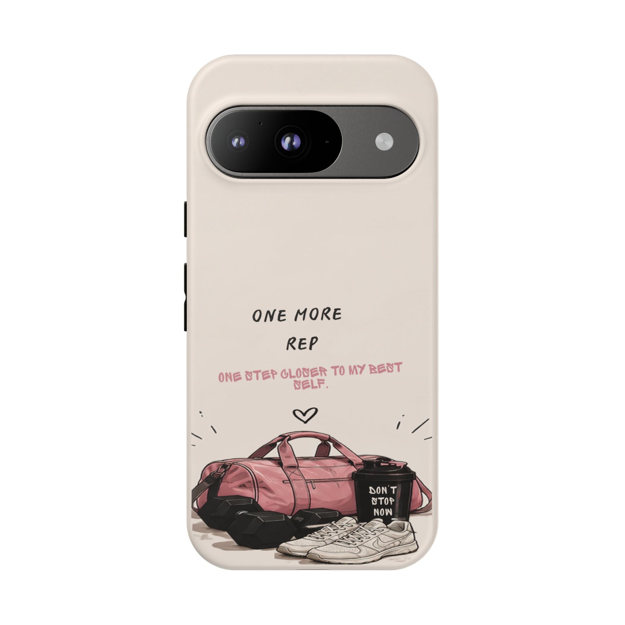 Gym Phone Case — "One More Rep" Workout Duffle & Sneakers Protective Case