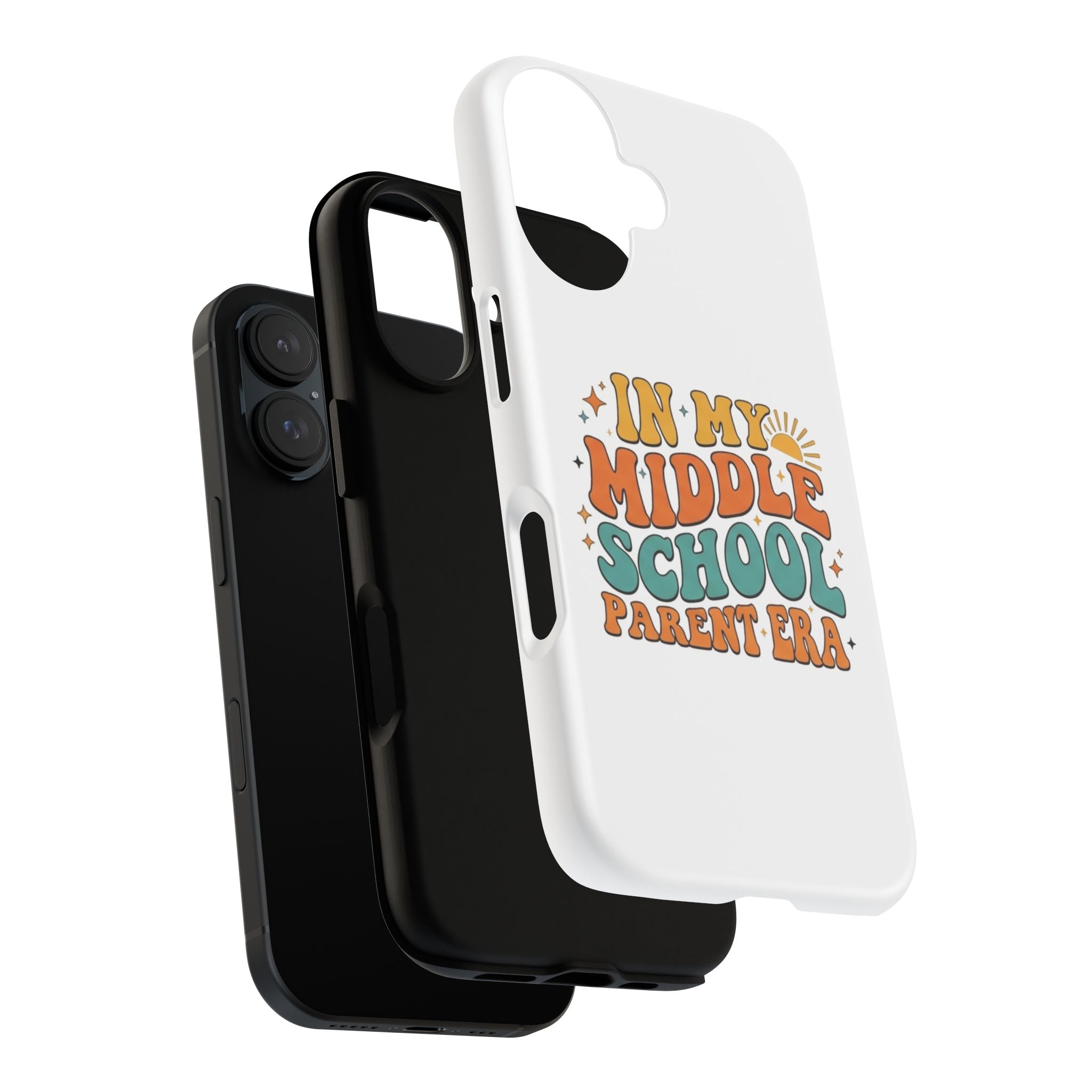Middle School Parent Phone Case — "In My Middle School Parent Era" Retro Design