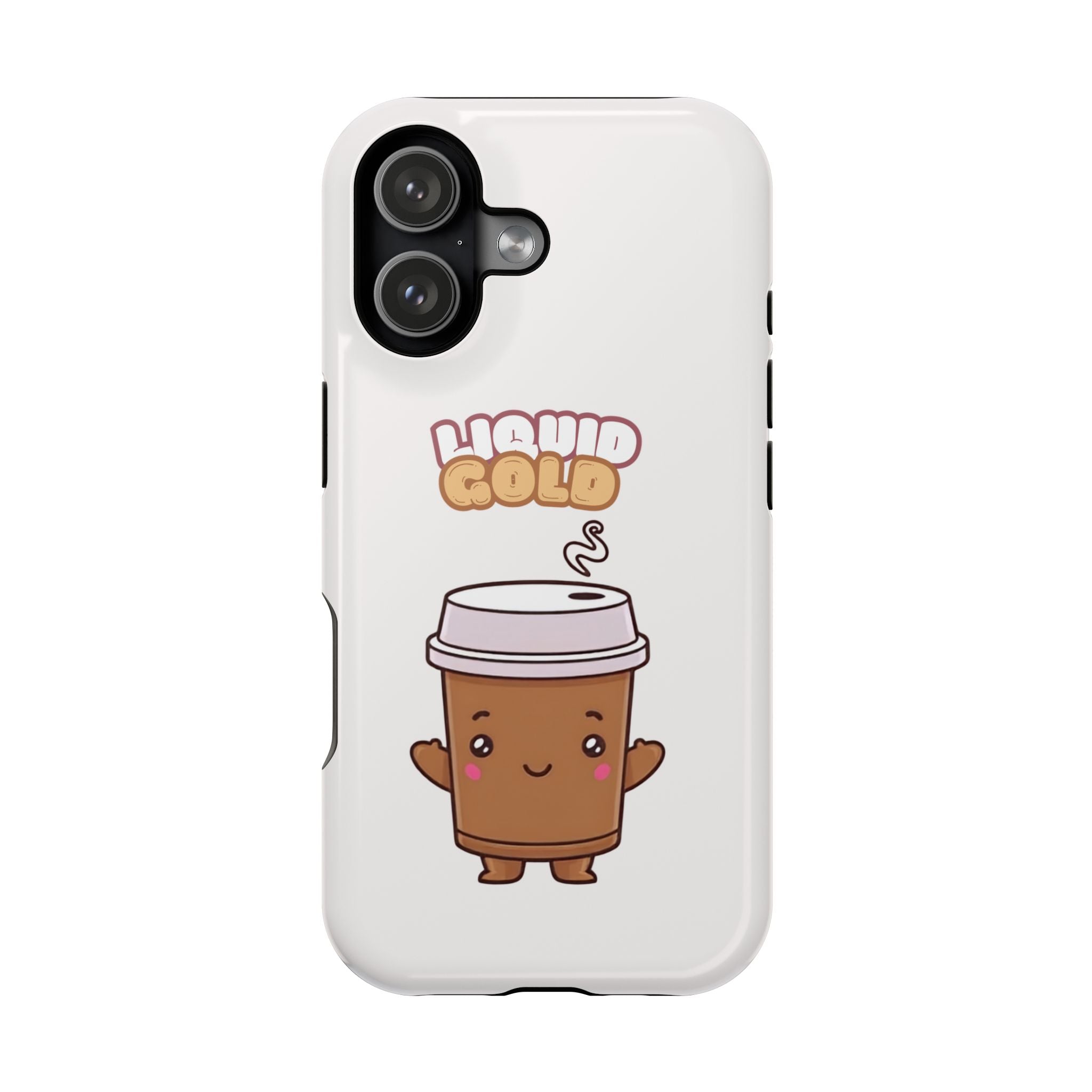 Coffee Cup Phone Case – “Liquid Gold” Cute Kawaii Espresso Impact-Resistant Case