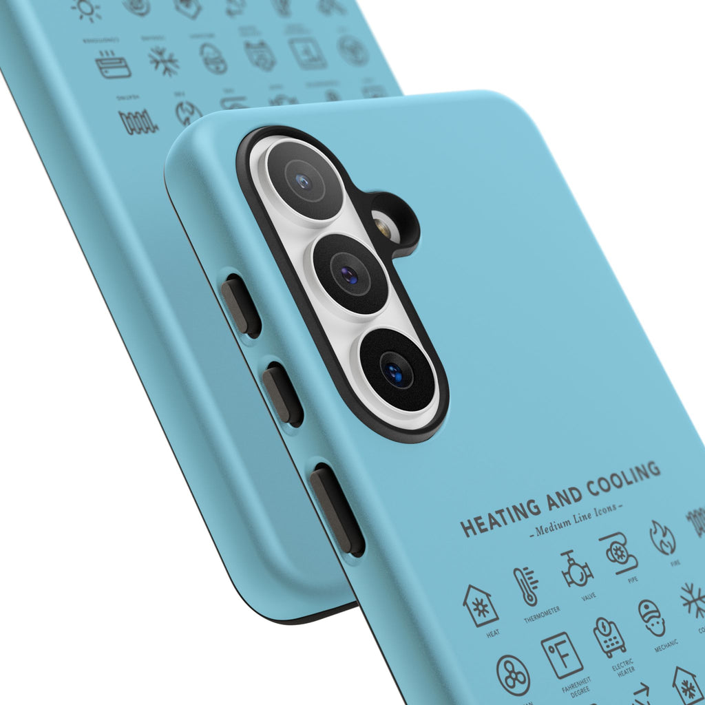 Heating and Cooling Icons Phone Case – HVAC Technician Protective Phone Cover