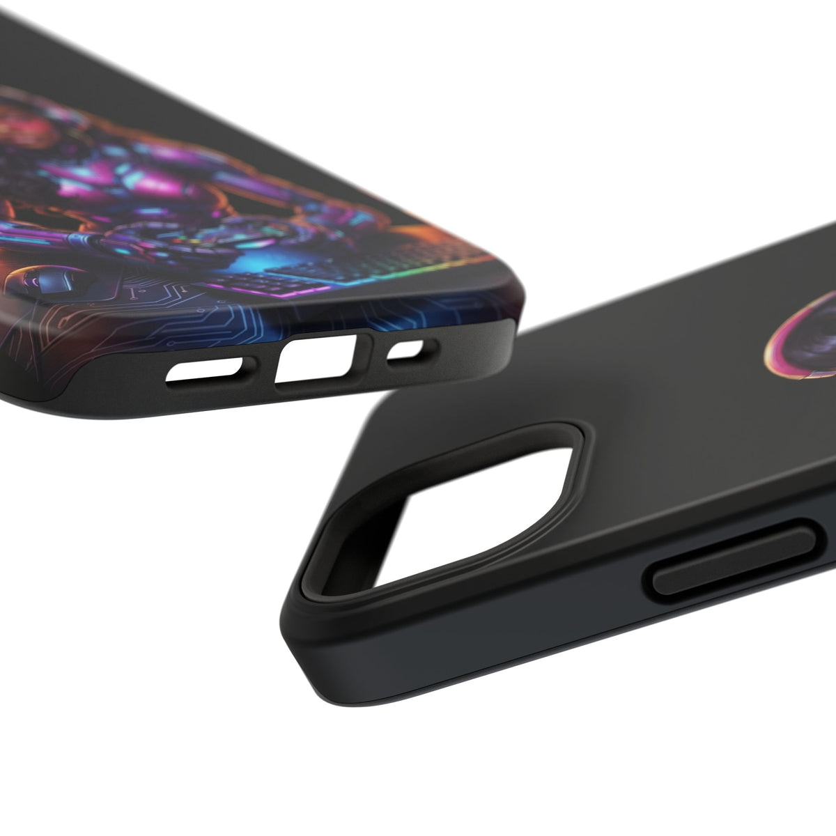 Gamer Girl Cyber Armor Phone Case — Impact‑Resistant Protective Cover