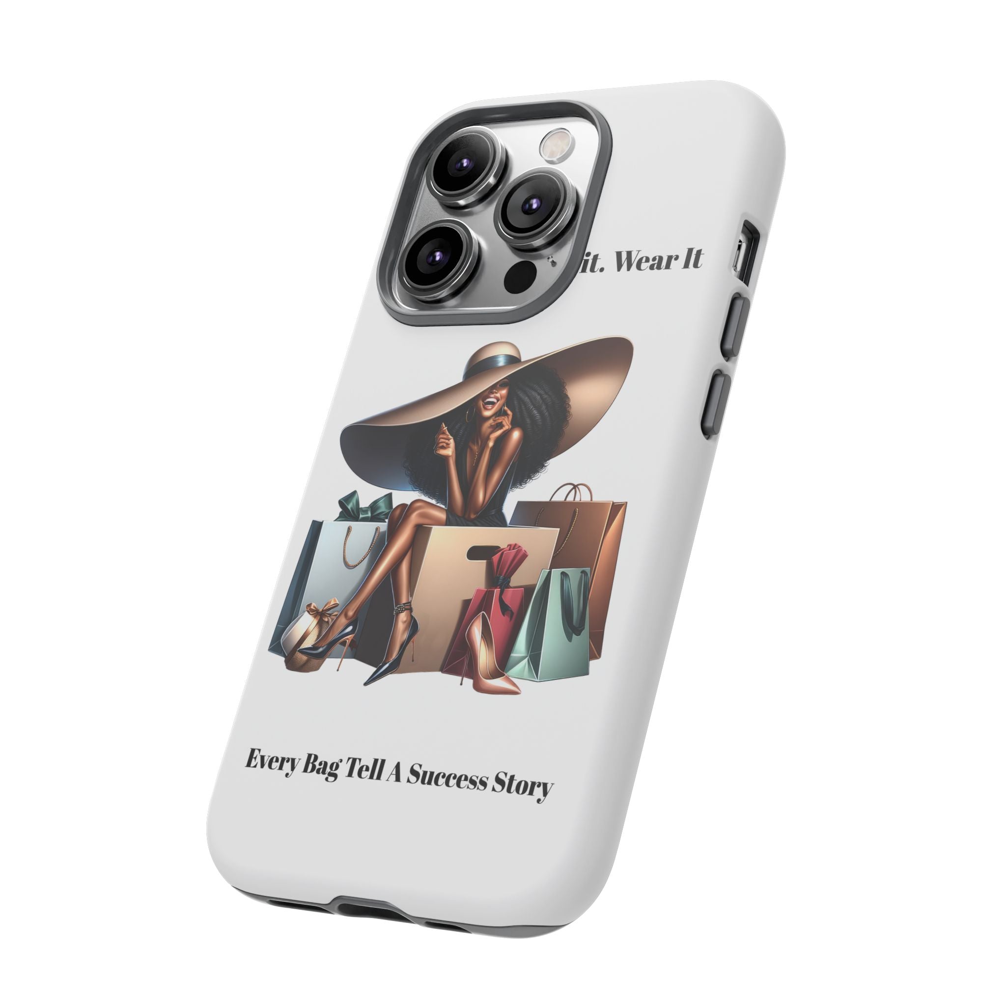Phone Case - "Manifest It. Earn It. Wear It." Chic Shopper Design