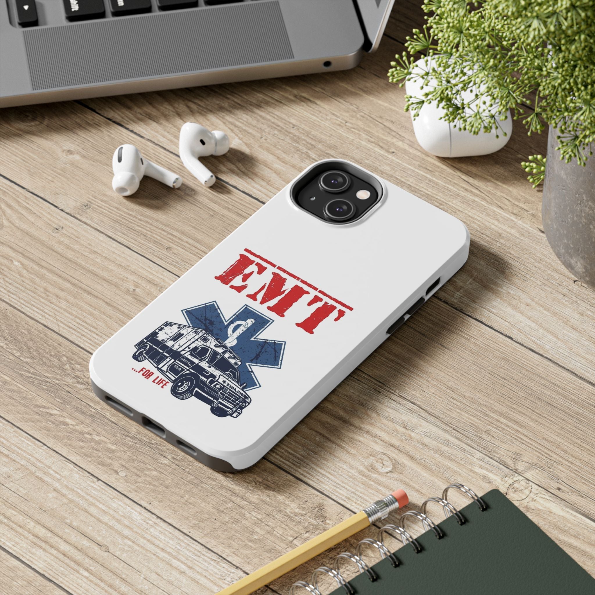 EMT ambulance graphic Phone Case | Emergency Medical Technician design