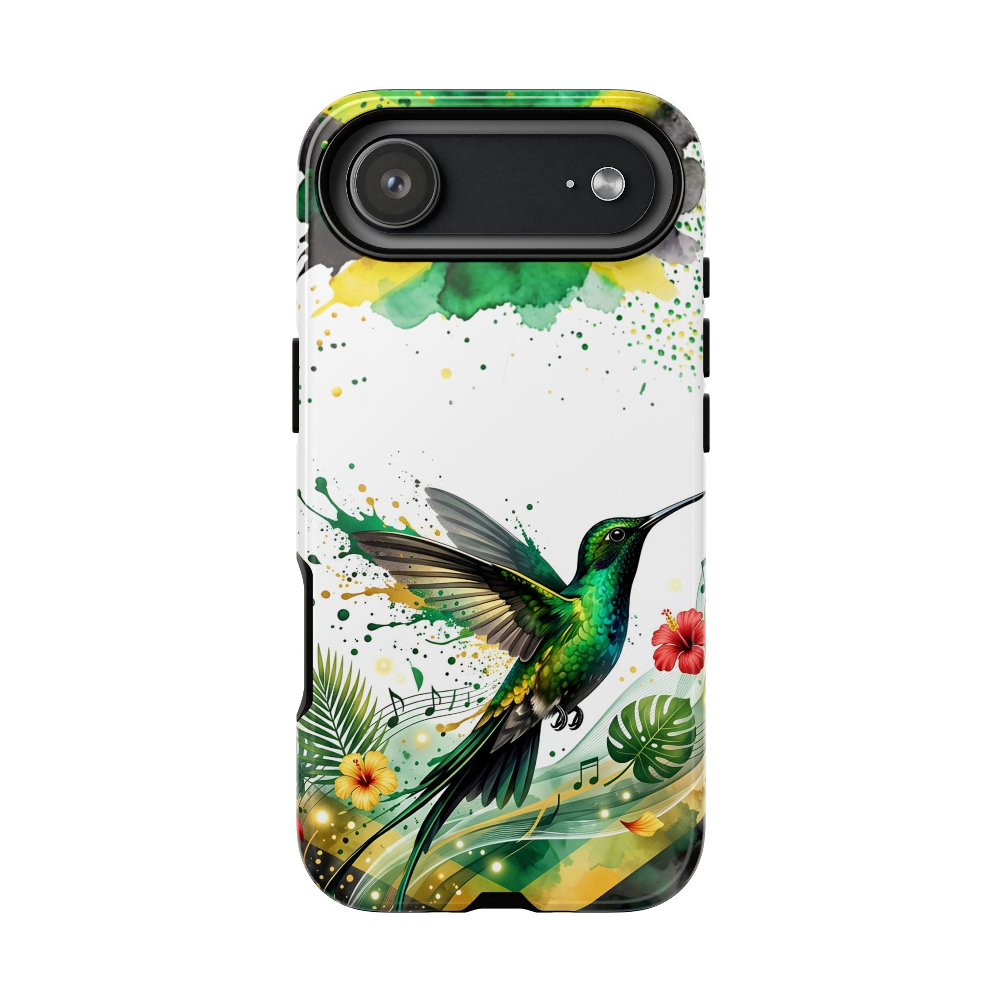 Hummingbird Jamaica Tough Phone Case – Tropical Floral Protective Cover