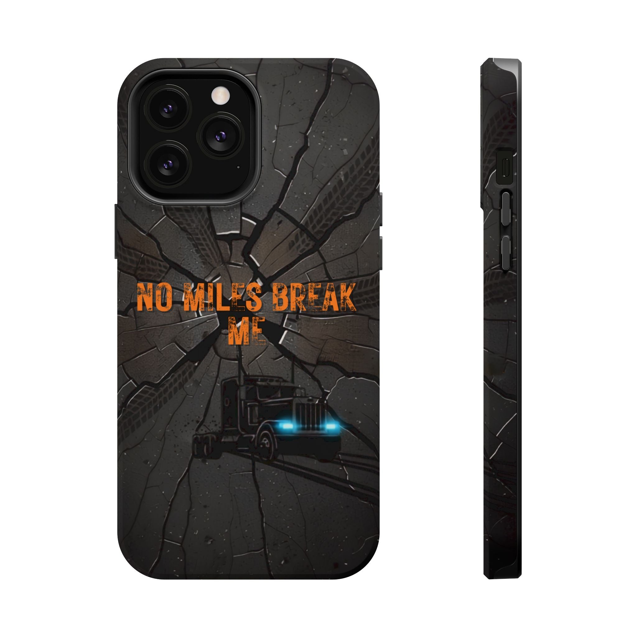Phone Case — Fiery Semi Truck Magnetic Impact-Resistant Case