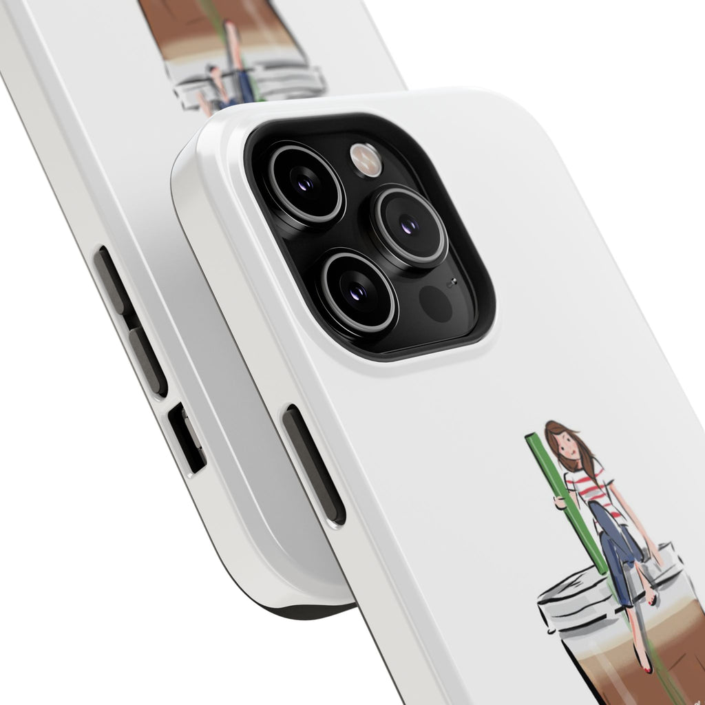 Iced Coffee & Me Phone Case — Cute Illustration 'Emotional Support Iced Coffee' Impact-Resistant Case